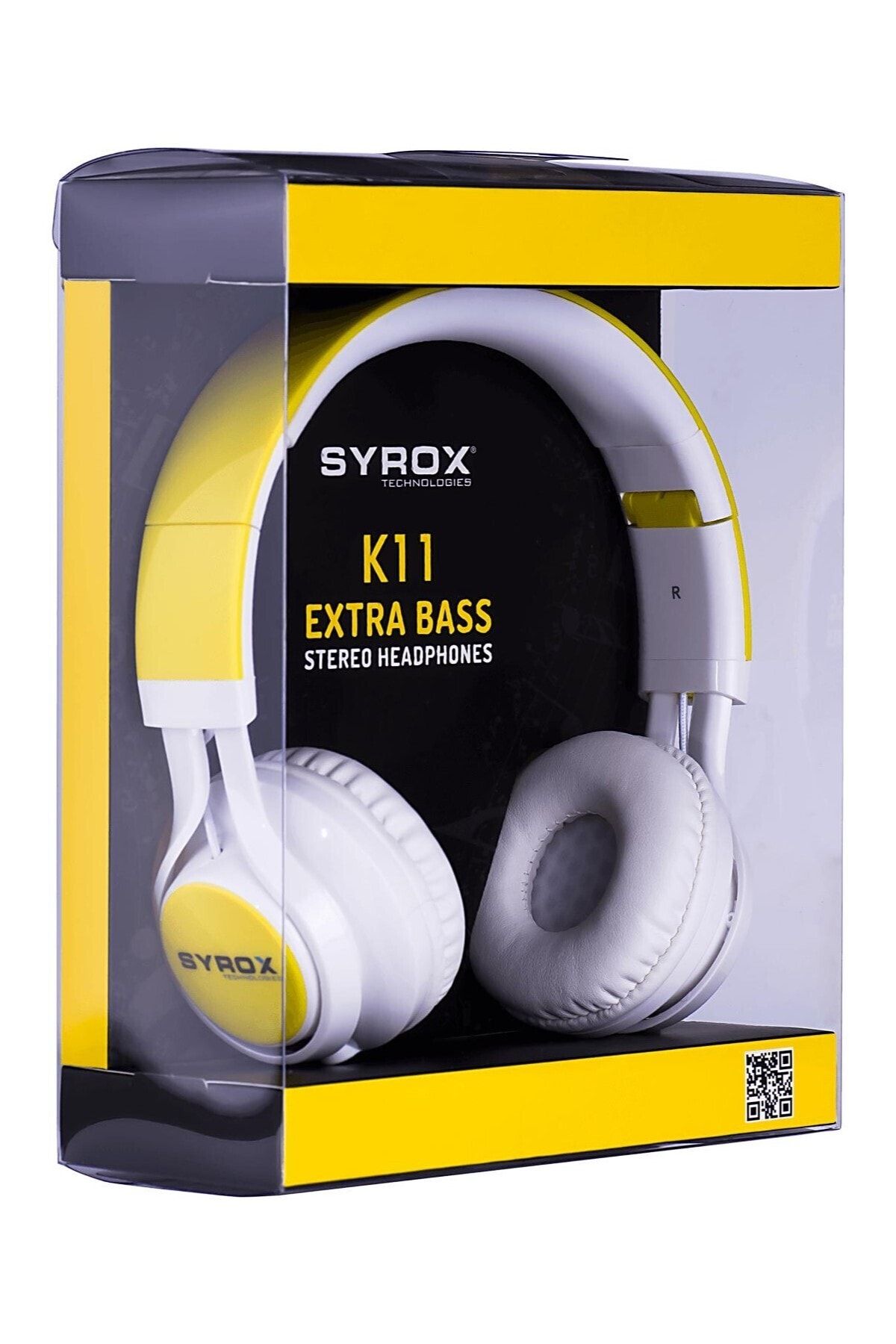 Syrox K11 Stereo Kablolu Kulaklık Sarı