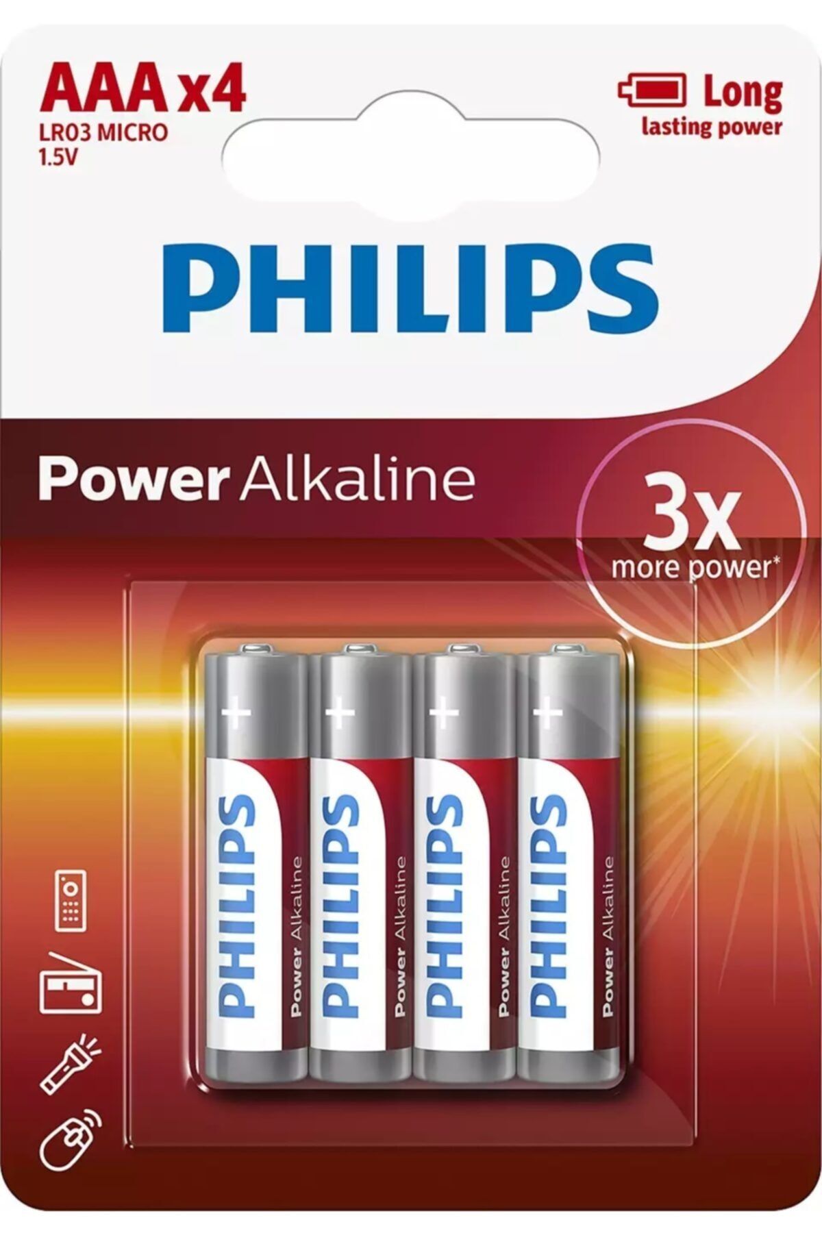Philips Power Alkalin AAA X4