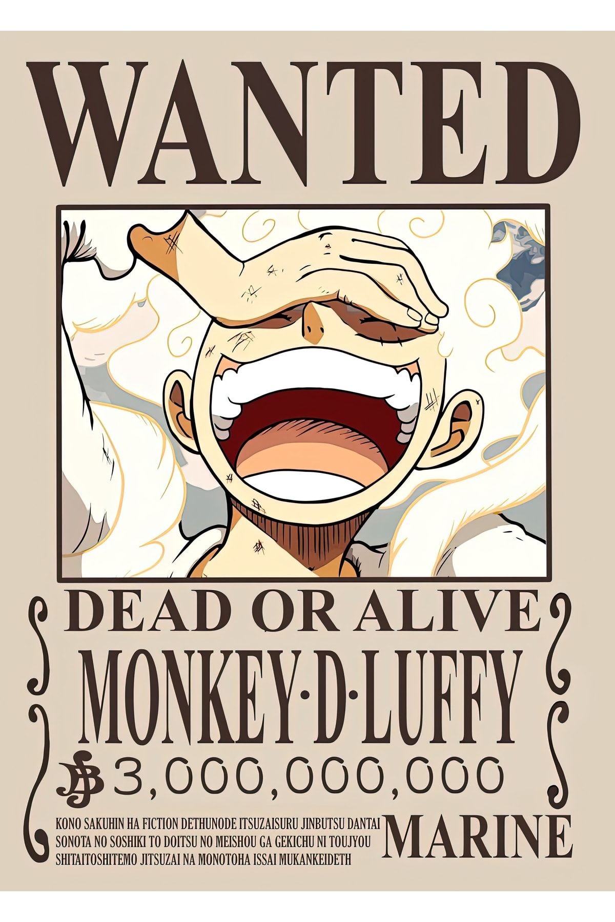 uzuntuning One Piece Monkey D.luffy Aranıyor Wanted Posteri