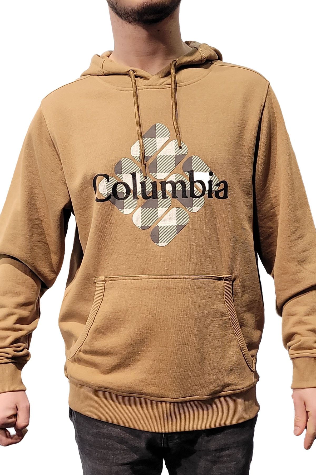 Columbia Csc M Basic Gem Buffalo Plaid Erkek Kapüşonlu Sweatshirt - Cs0284