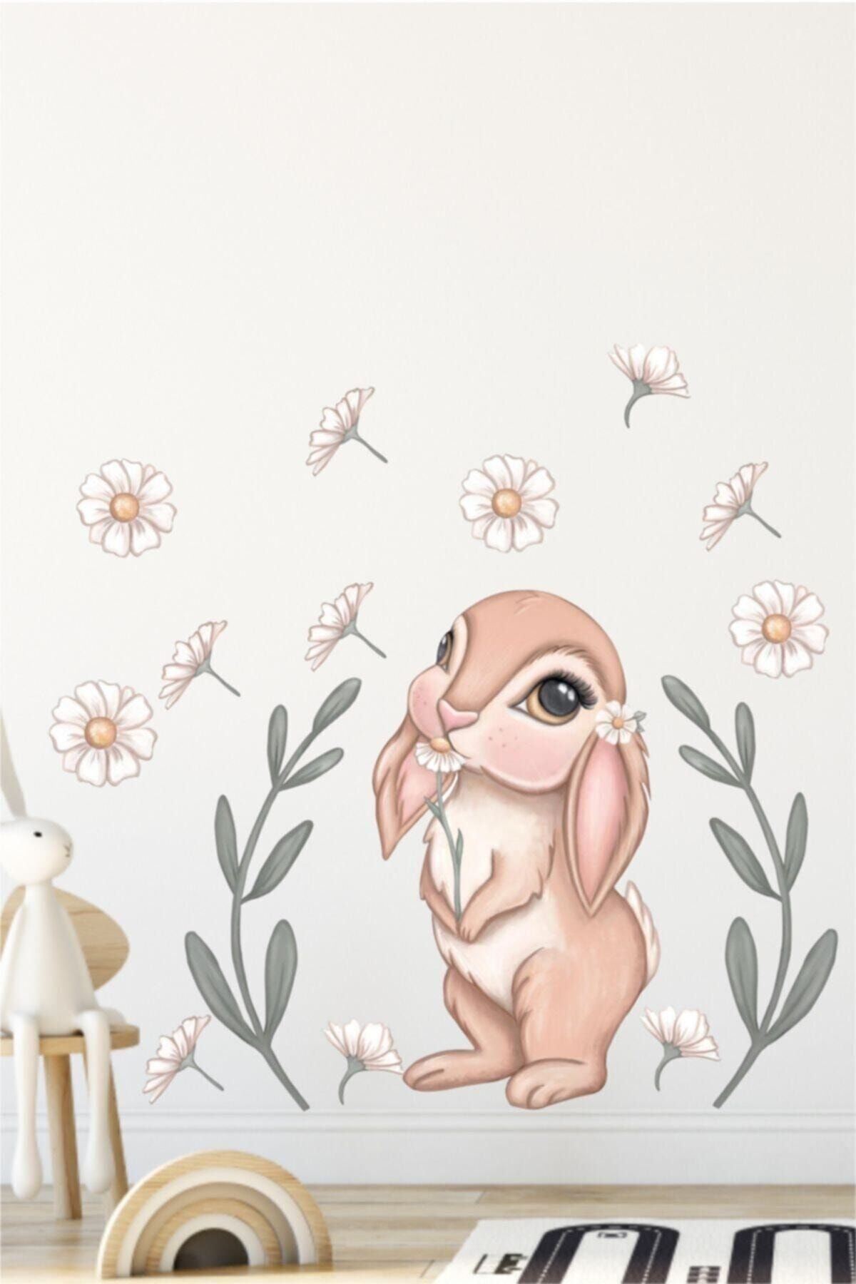 Piksel Grafik Tavşanın Rüyası Çocuk Odası Duvar Sticker
