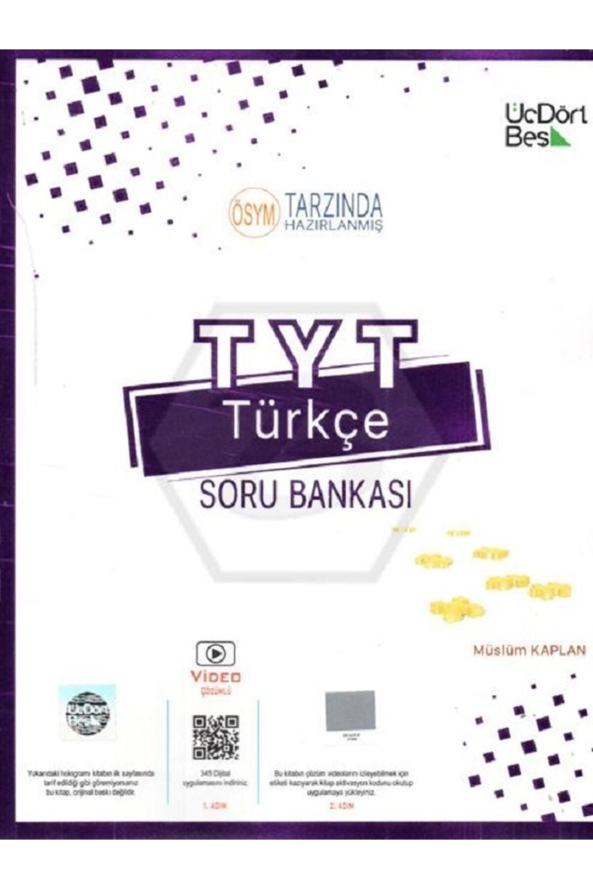 Üç Dört Beş Yayıncılık 345 Tyt Türkçe Soru Bankası - 2023