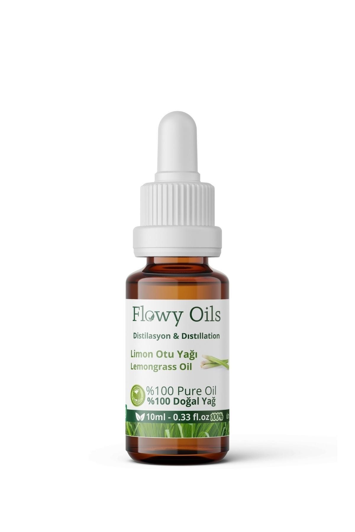 Flowy Oils Limon Otu Yağı %100 Doğal Bitkisel Uçucu Yağ Lemongrass Oil 10ml