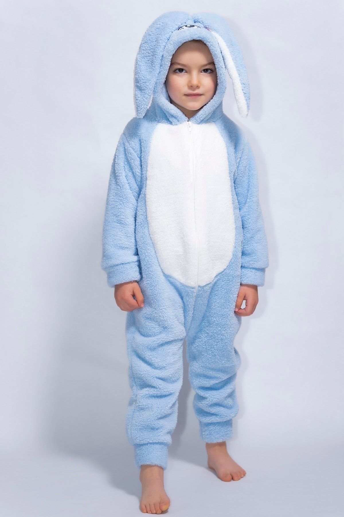 Kuark Baby Unisex Çocuk Welsoft Mavi Tavşan Pelüş Kostüm, Uyku Tulumu, Bebek-çocuk Tulumu