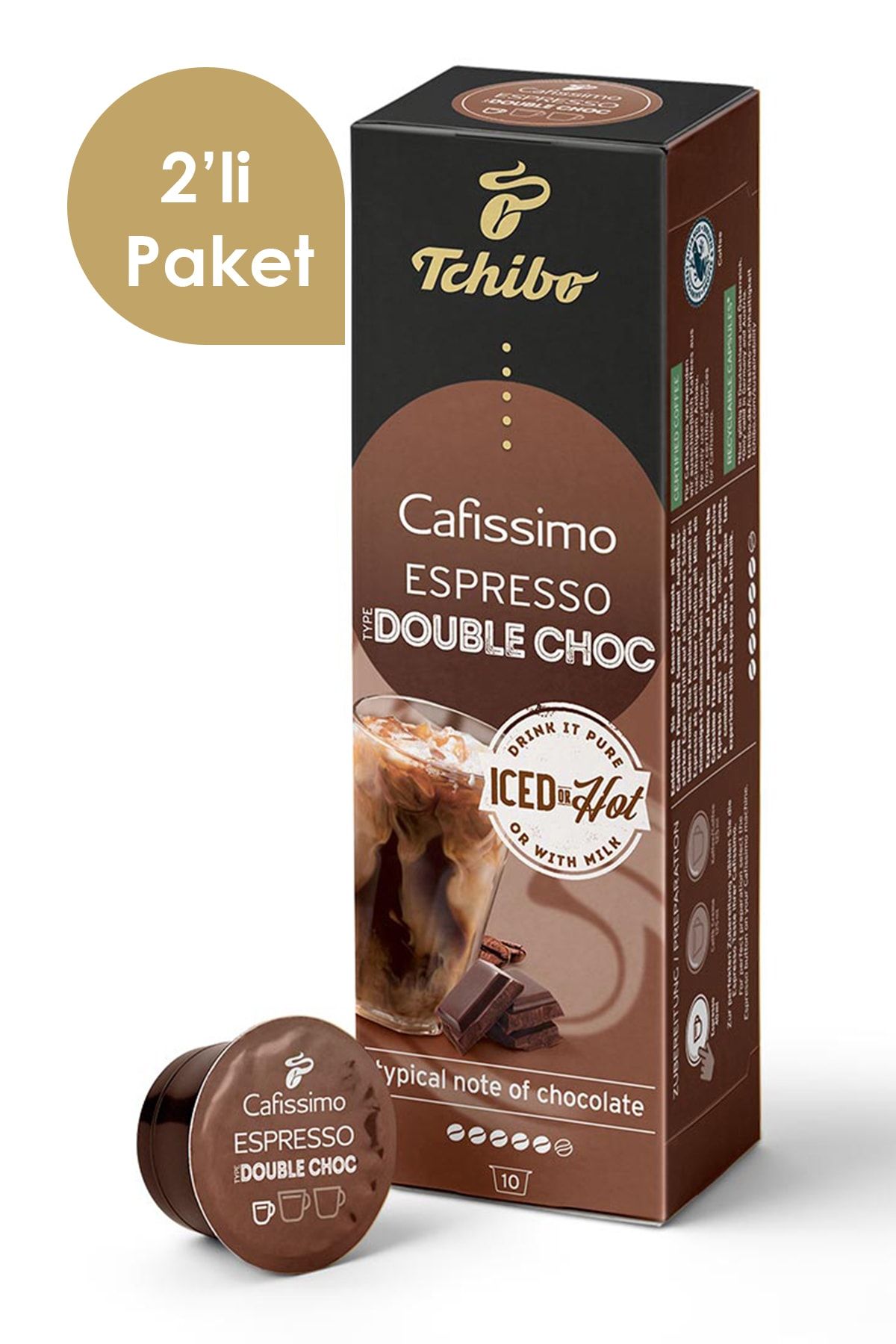 Tchibo Cafissimo Espresso Double Choc Aromalı 2x10 Adet Kapsül Kahve