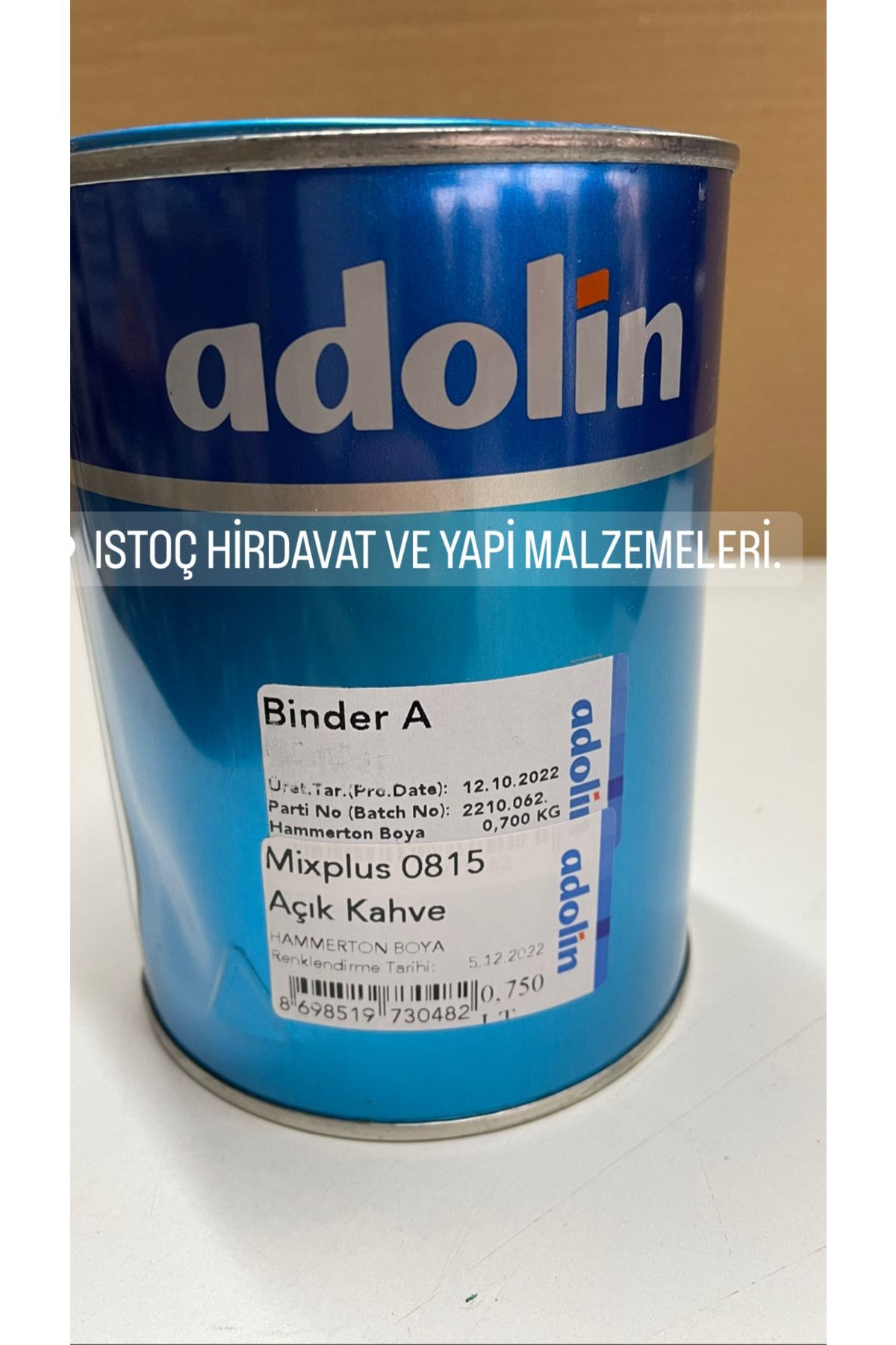 ADOLİN 0815 Hammerton Metal ve Çelik Kapı Boyası 075l