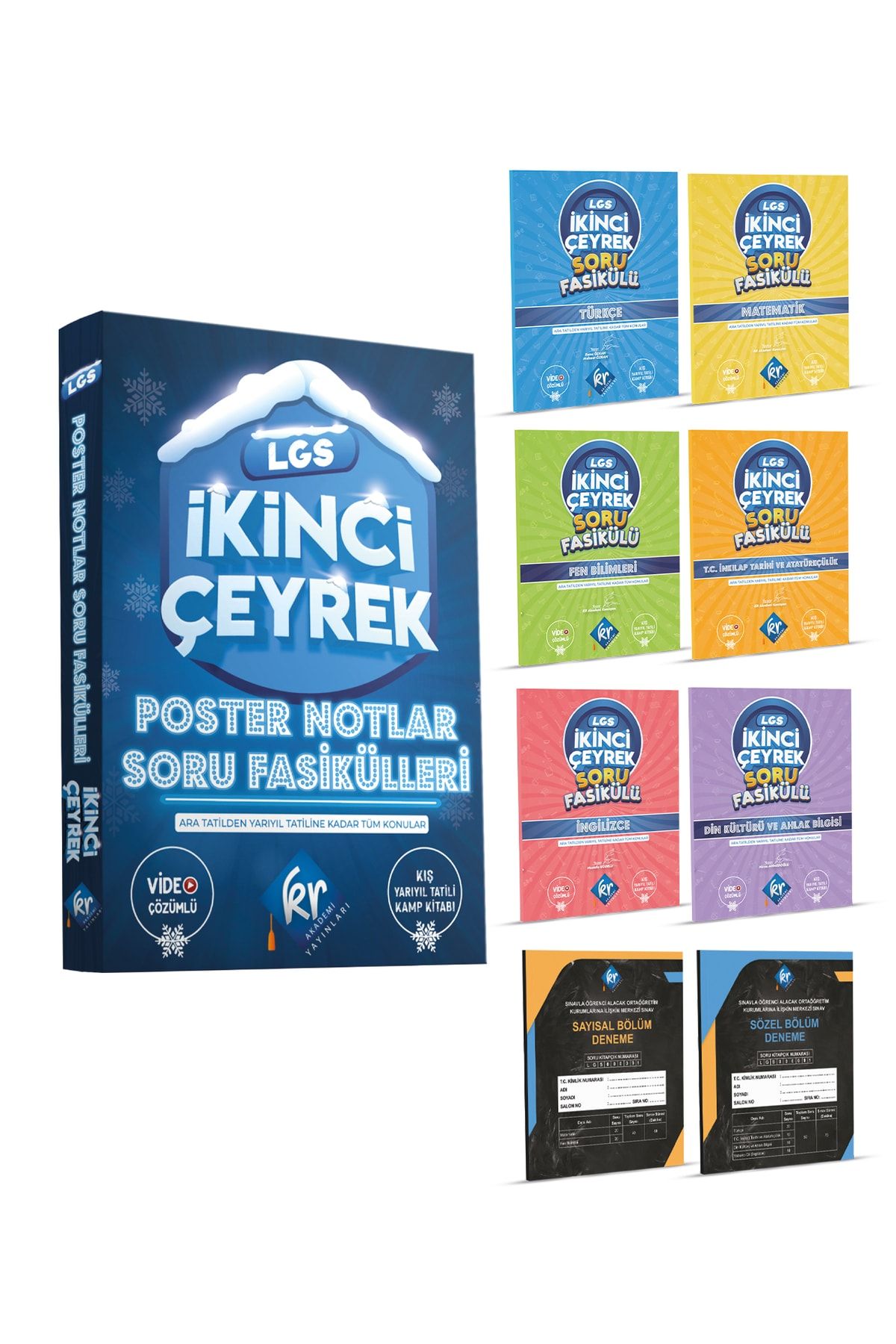 KR Akademi Yayınları 2024 Kr Akademi Lgs Ikinci Çeyrek Poster Notlar Soru Fasikülleri (2. Çeyrek)