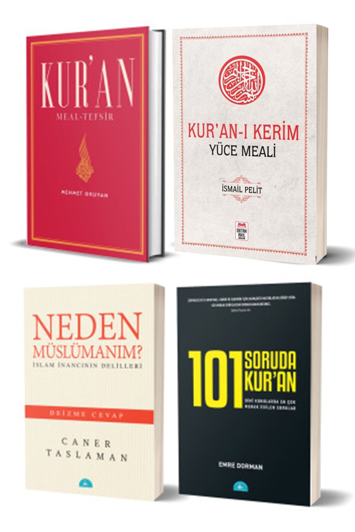 İstanbul Yayınevi Kur'an Meal-tefsir & Kur'an'ı Kerim Yüce Meali & Neden Müslümanım & 101 Soruda Kur'an 4 Kitap Set