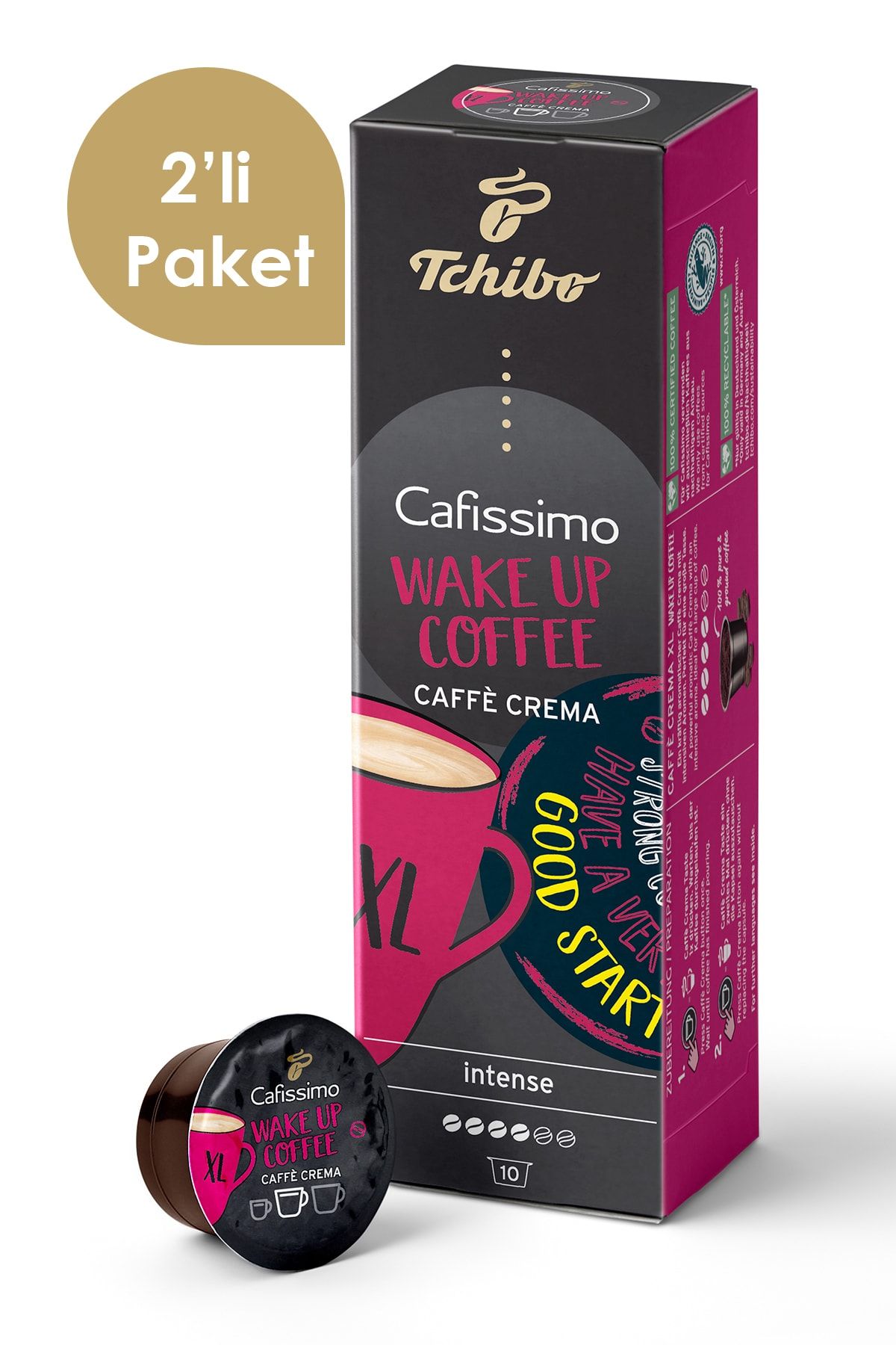 Tchibo Cafissimo Caffe Crema Xl Wake Up 2x10 Adet Kapsül Kahve