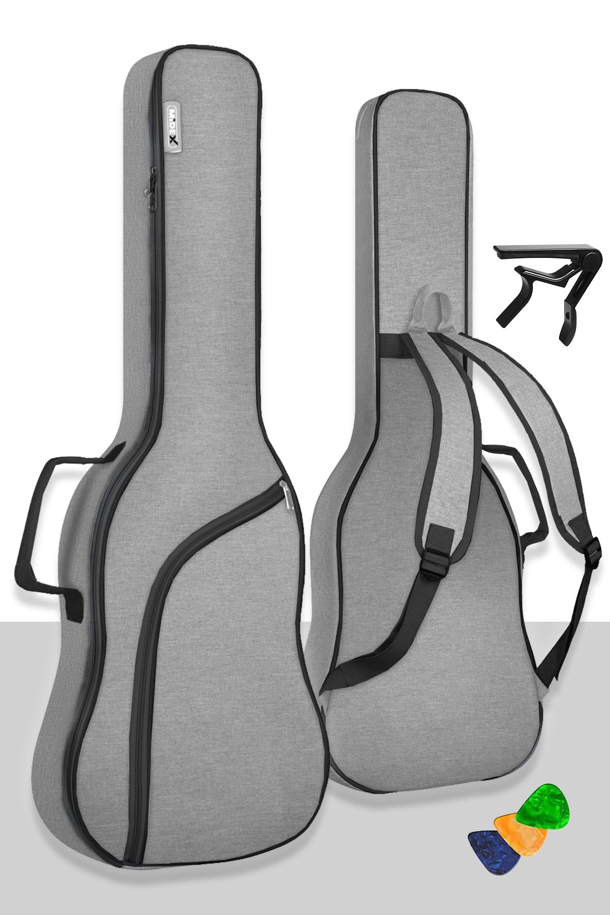 Midex Elc-40 Case Elektro Gitar Çantası Su Geçirmez Kalın Kılıf (capo Hediye)