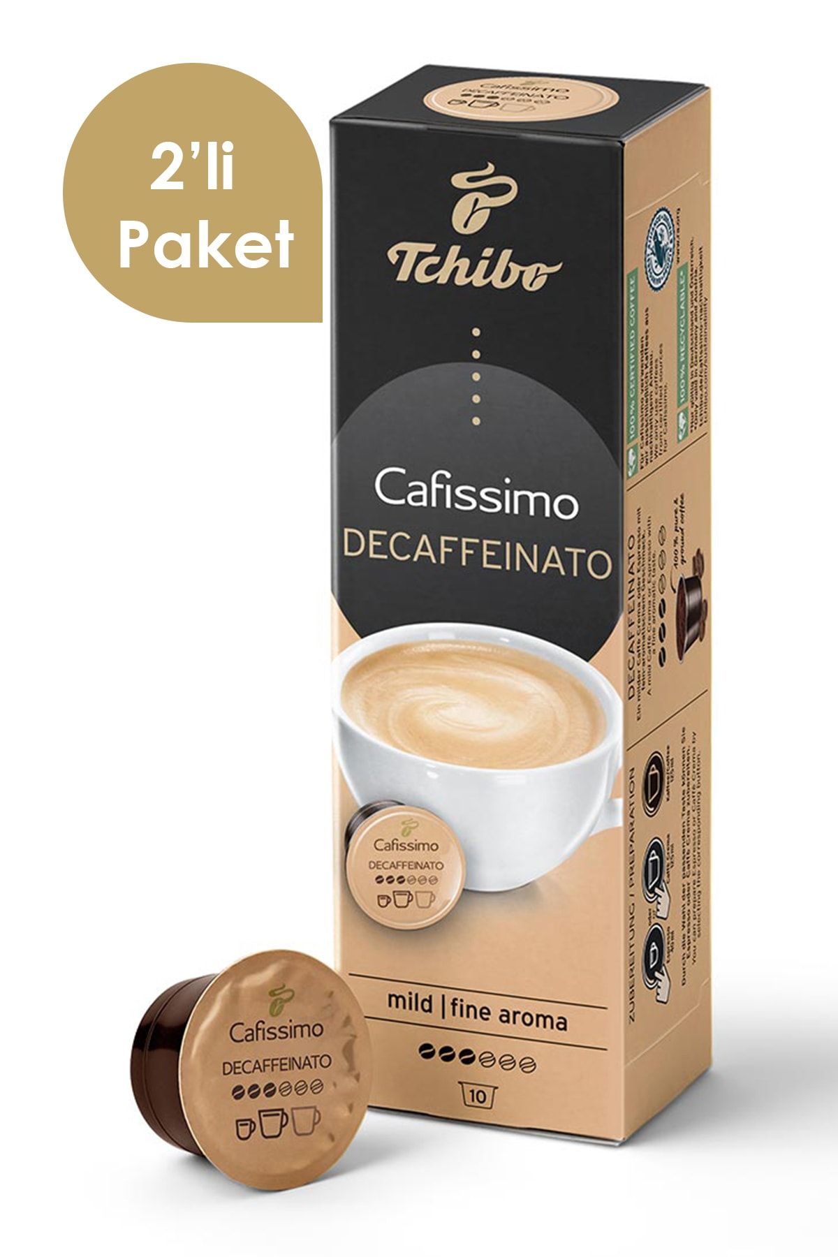 Tchibo Cafissimo Caffè Crema Decaffeinato 2x10 Adet Kapsül Kahve