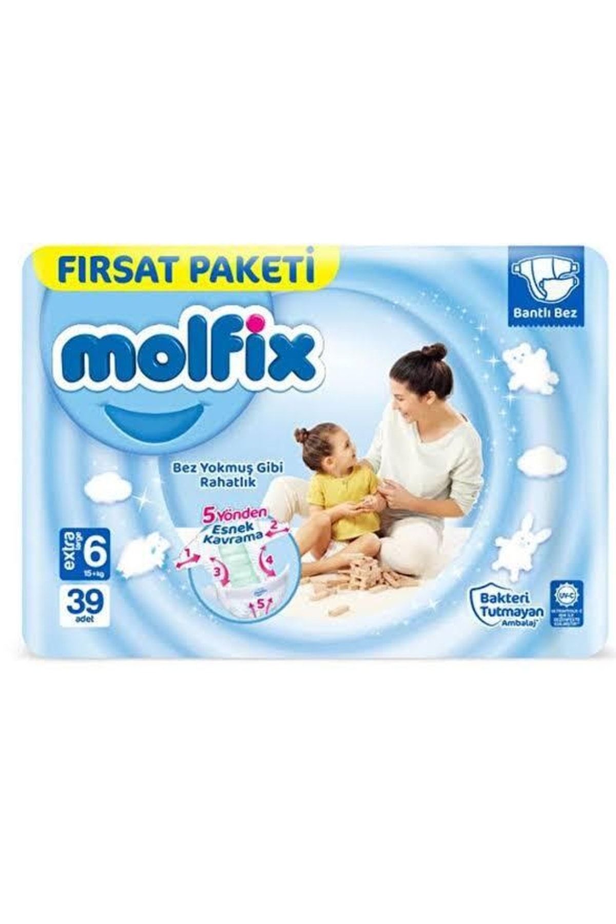 Molfix Fırsat Paketi 6 Numara 39 Adetli