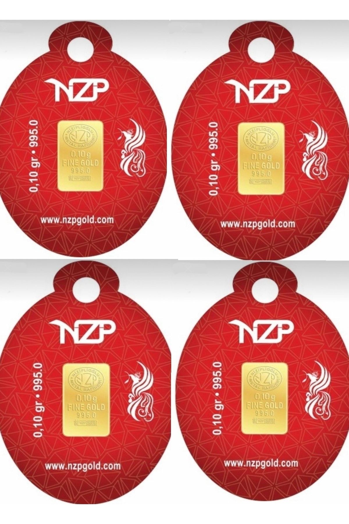 NZP Gold 0.10 Gram 24 Ayar Altın - 4 Adet