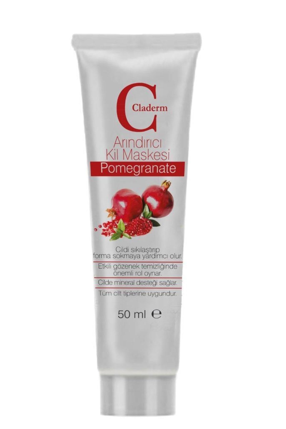Claderm 50 ml Kil Maskesi – Pomegranate