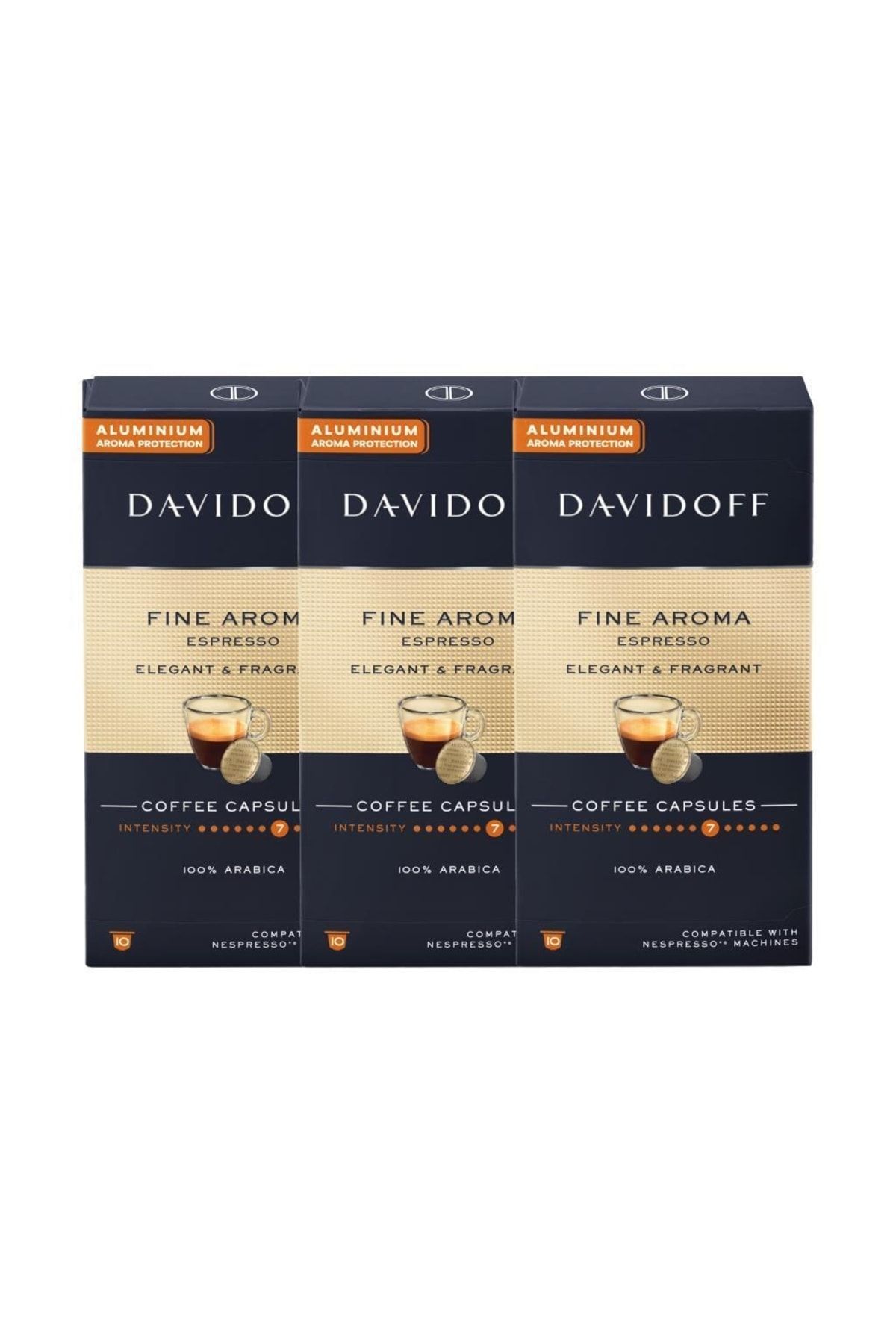 Davidoff Fıne Aroma Espresso Elegant & Fragrant Aluminium Kapsül Kahve 10'lu
