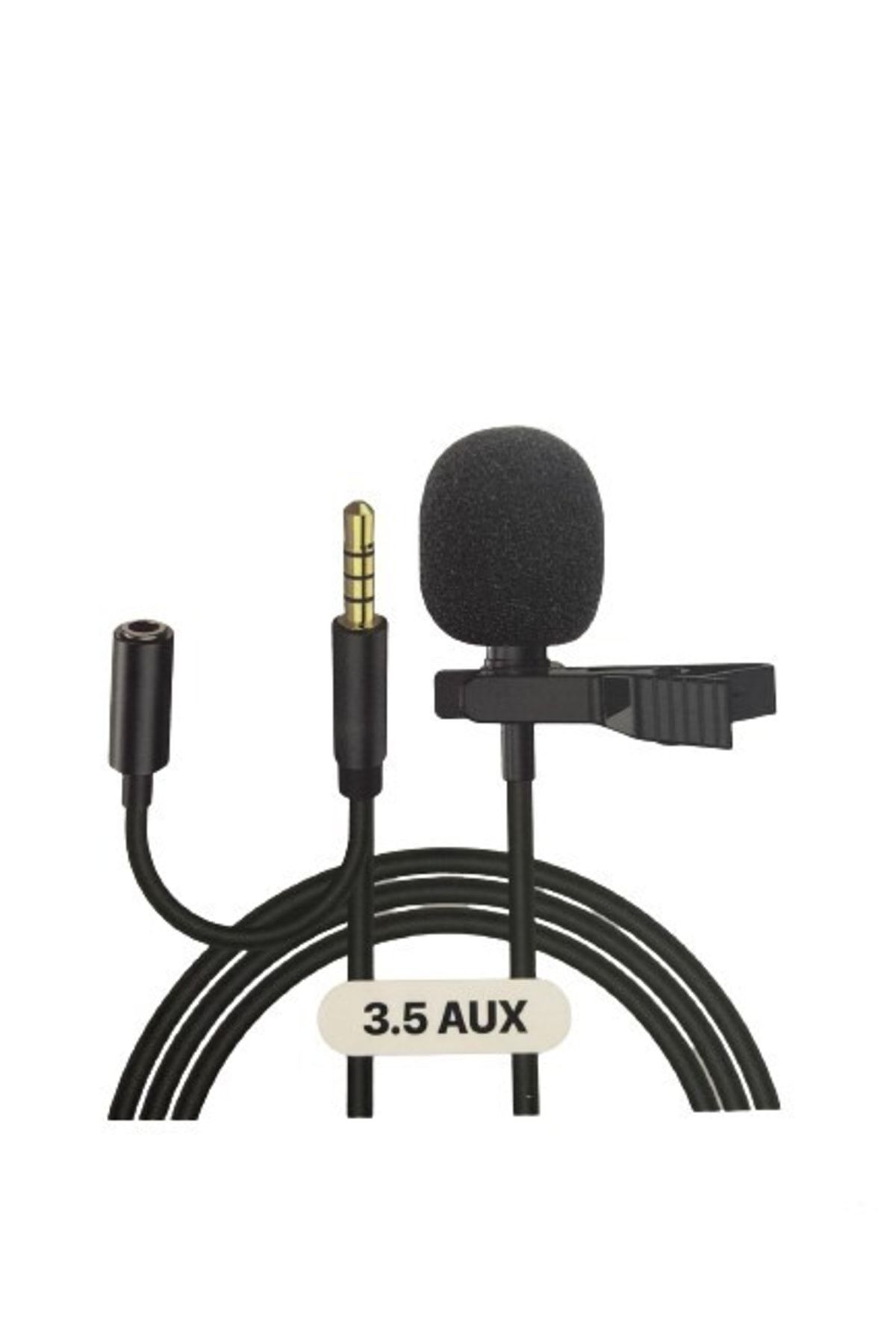 Snopy Yaka Mikrofonu 3.5mm Aux Jack 1.5 Metre Kablo Youtuber Yaka Mikrofonu Sn-mtk25