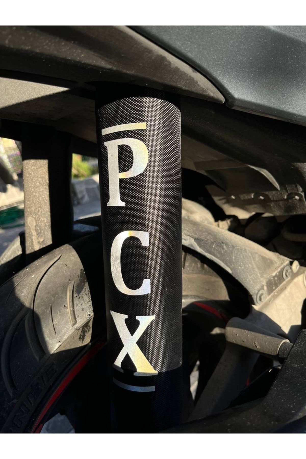 Motobros Honda Pcx Amortisör Çorabı Su Ve Çamur Geçirmez Reflektörlü