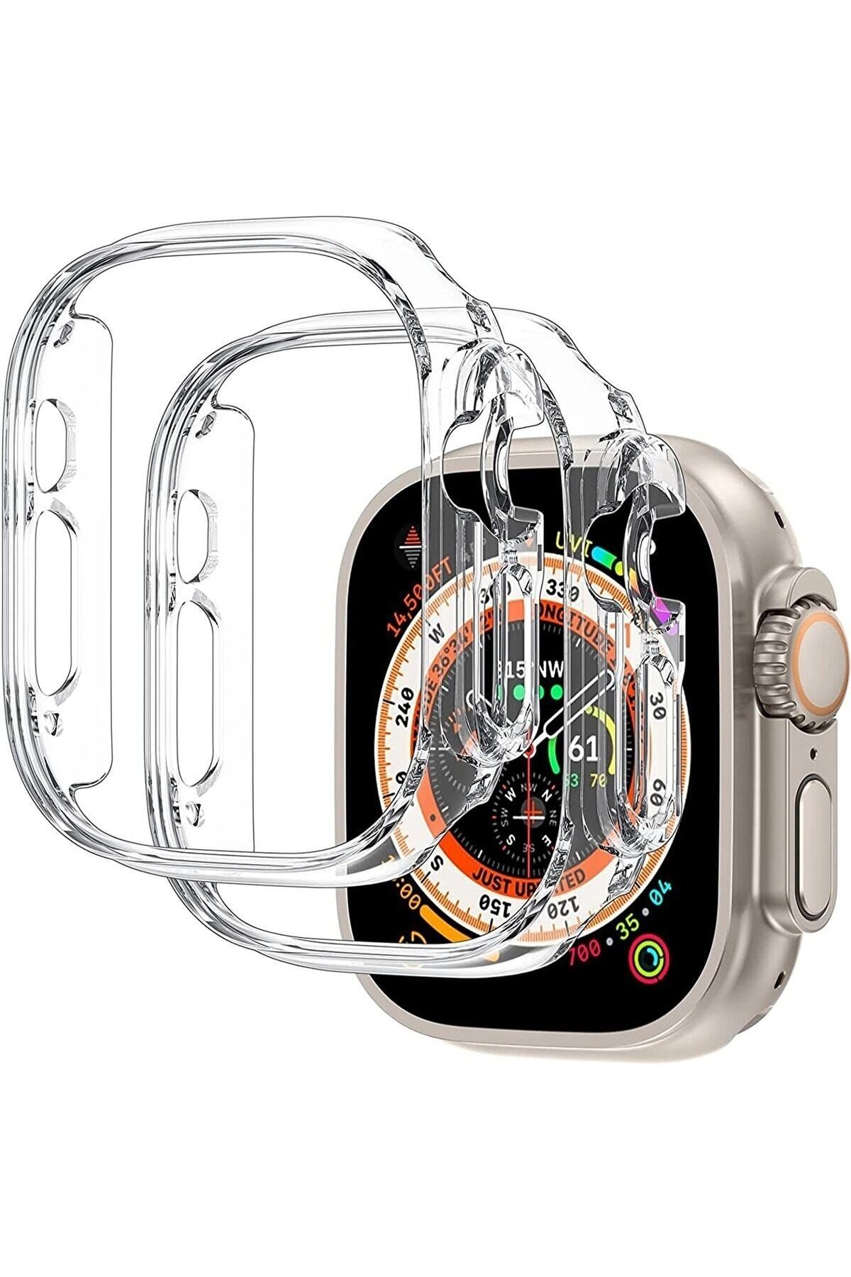 W wopiece Watch 8 Ultra 360 Tam Koruma (49 MM) Yumuşak Silikon Tpu Ekran Koruyucu Kılıf
