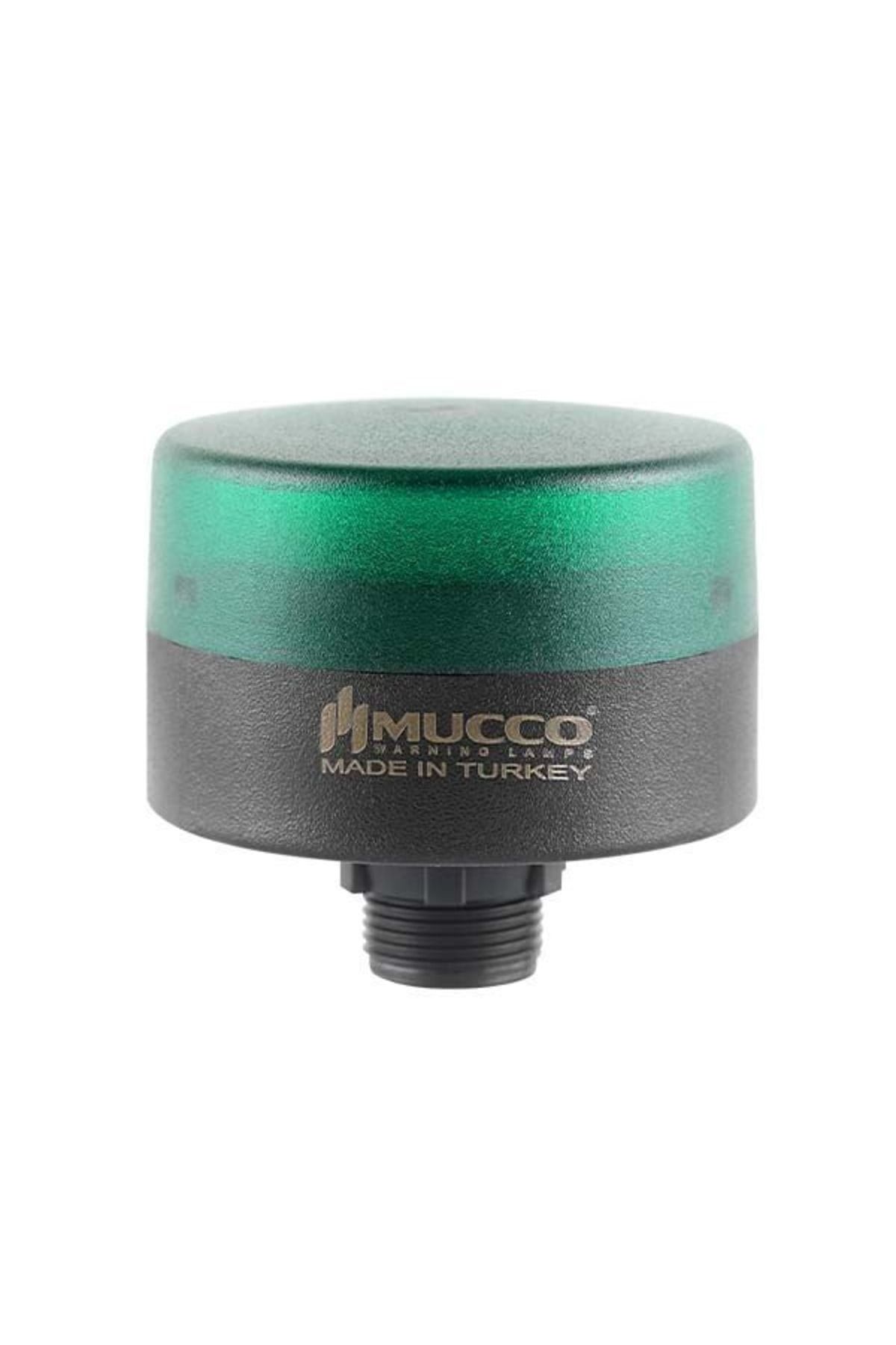 MUCCO Snt-s715-fb Somun Flaşör-buzzer Ledli Mini Tepe Lambası 24v Dc-yeşil