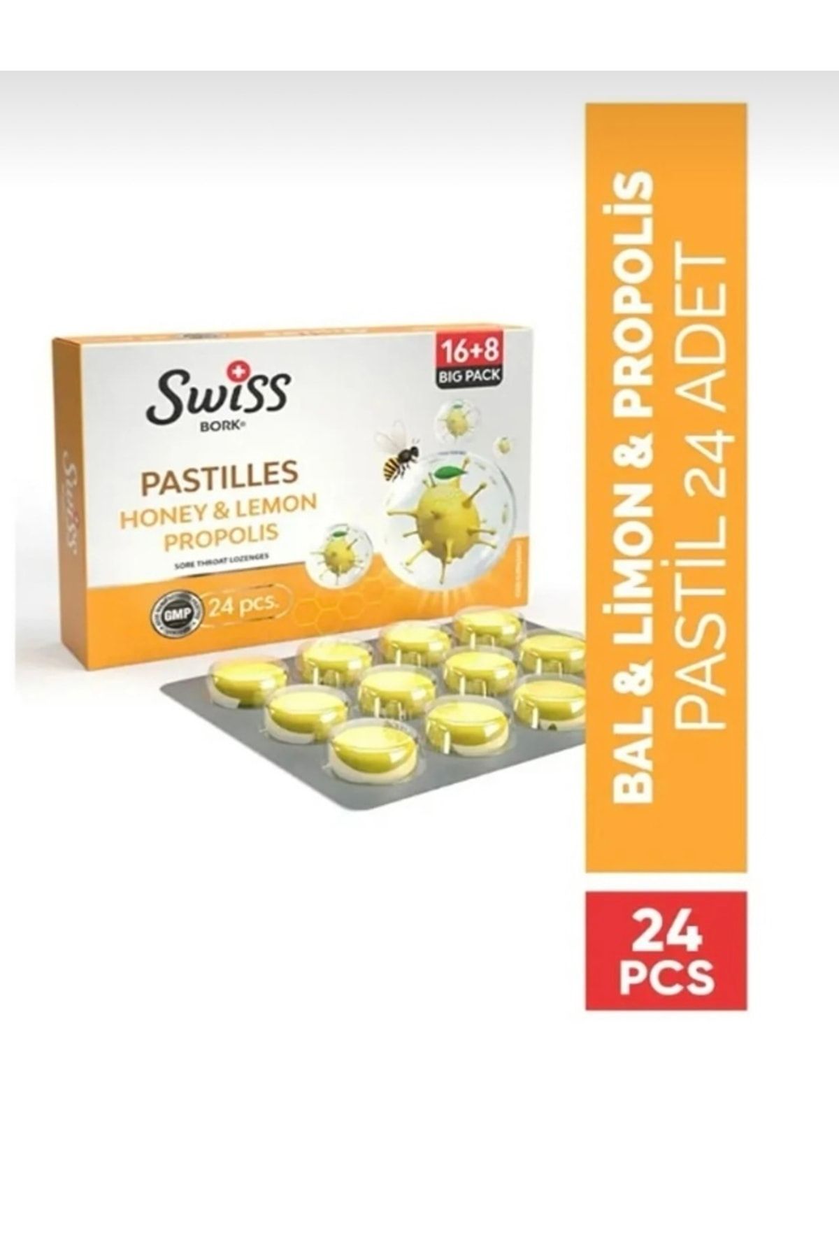 SWISS Energy Bal & Limon & Propolis 24 Pastil
