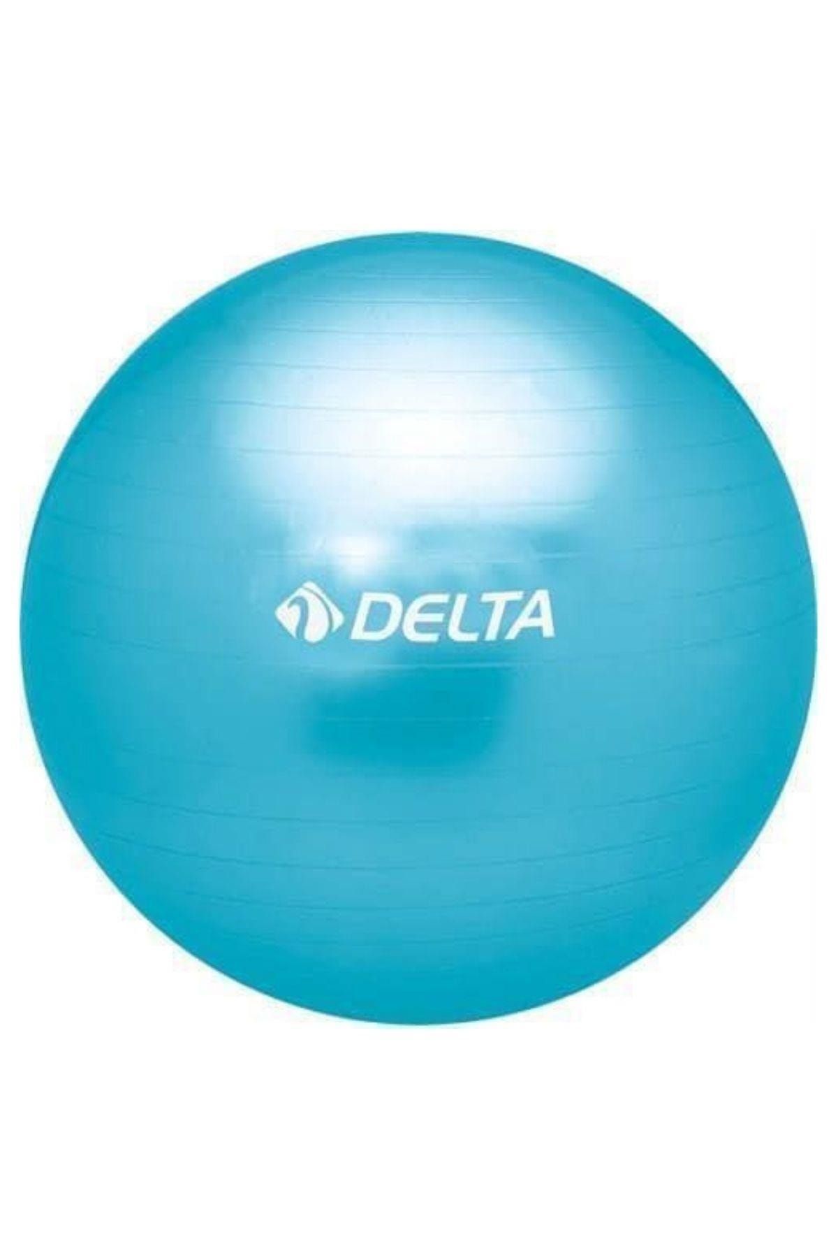 Delta 85 cm Dura-Strong Deluxe Mavi Pilates Topu (Pompasız)