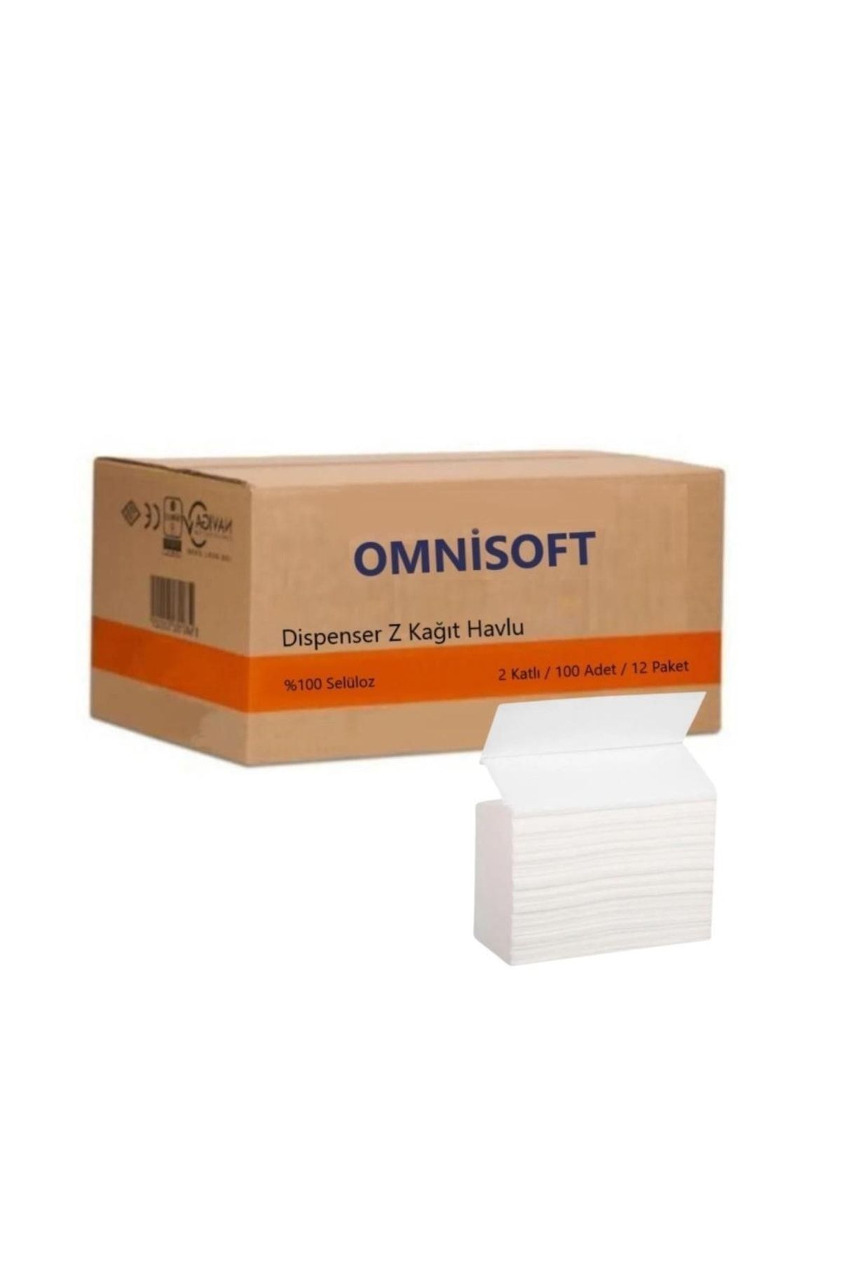 Omnisoft Z Katlı Dispenser Kağıt Havlu 100 X 12 Paket