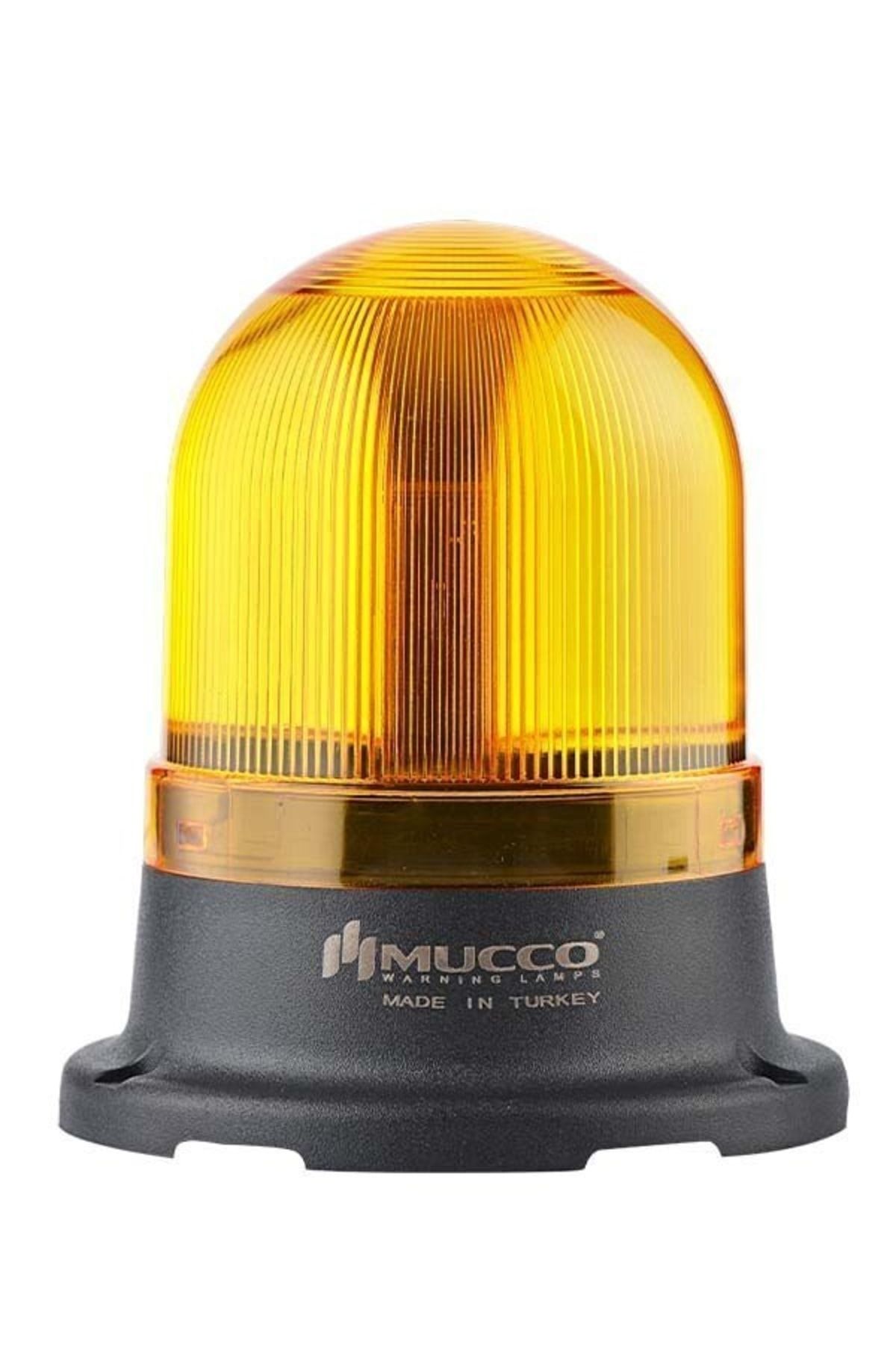 MUCCO 100 Serisi 5 Mod Smd Led Buzzerlı Tepe Lambası-12-24v Ac - Dc - Sarı