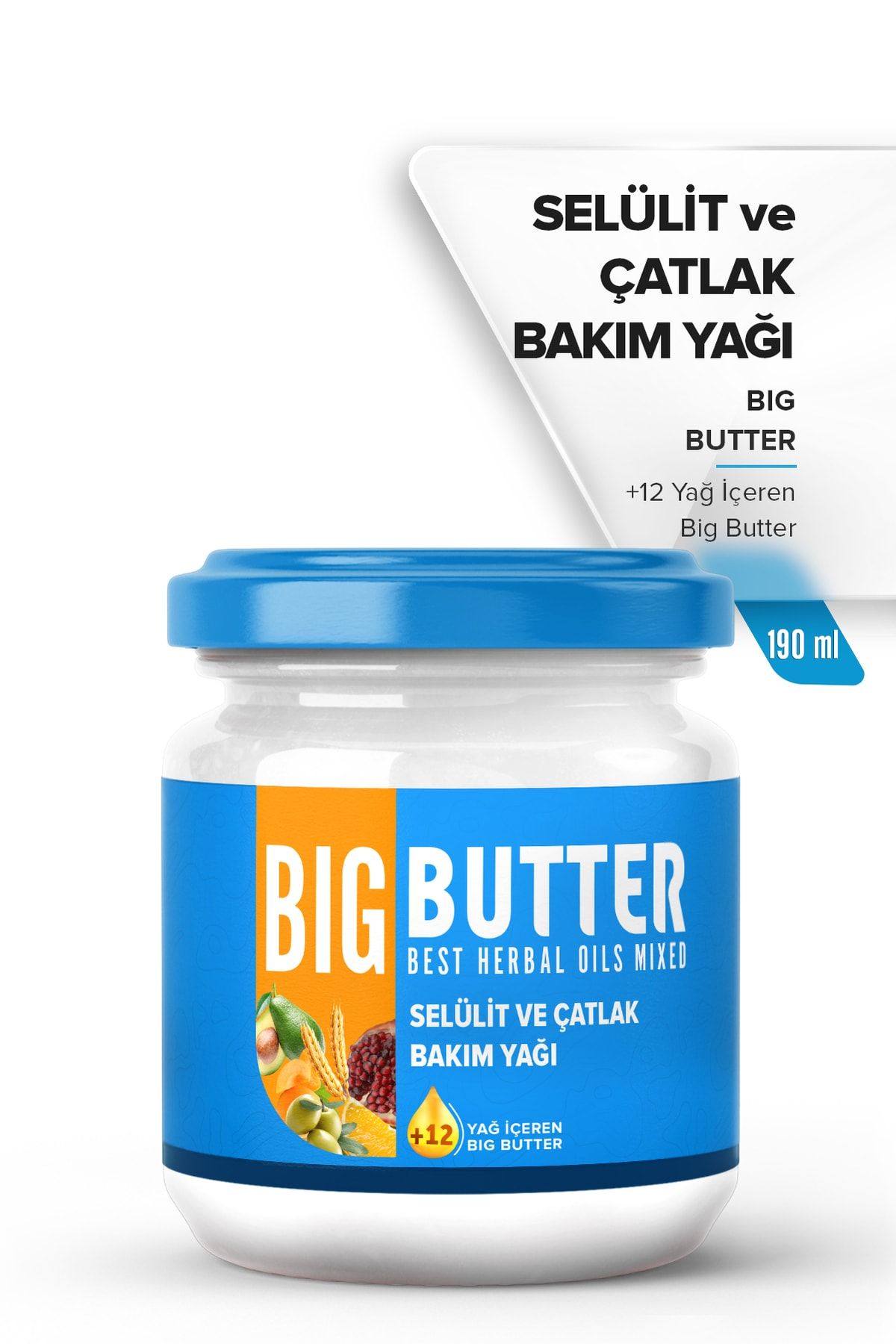 Big Butter 12 Yağ Içeren Selülit Ve Çatlak Bakım Yağı 190 ml