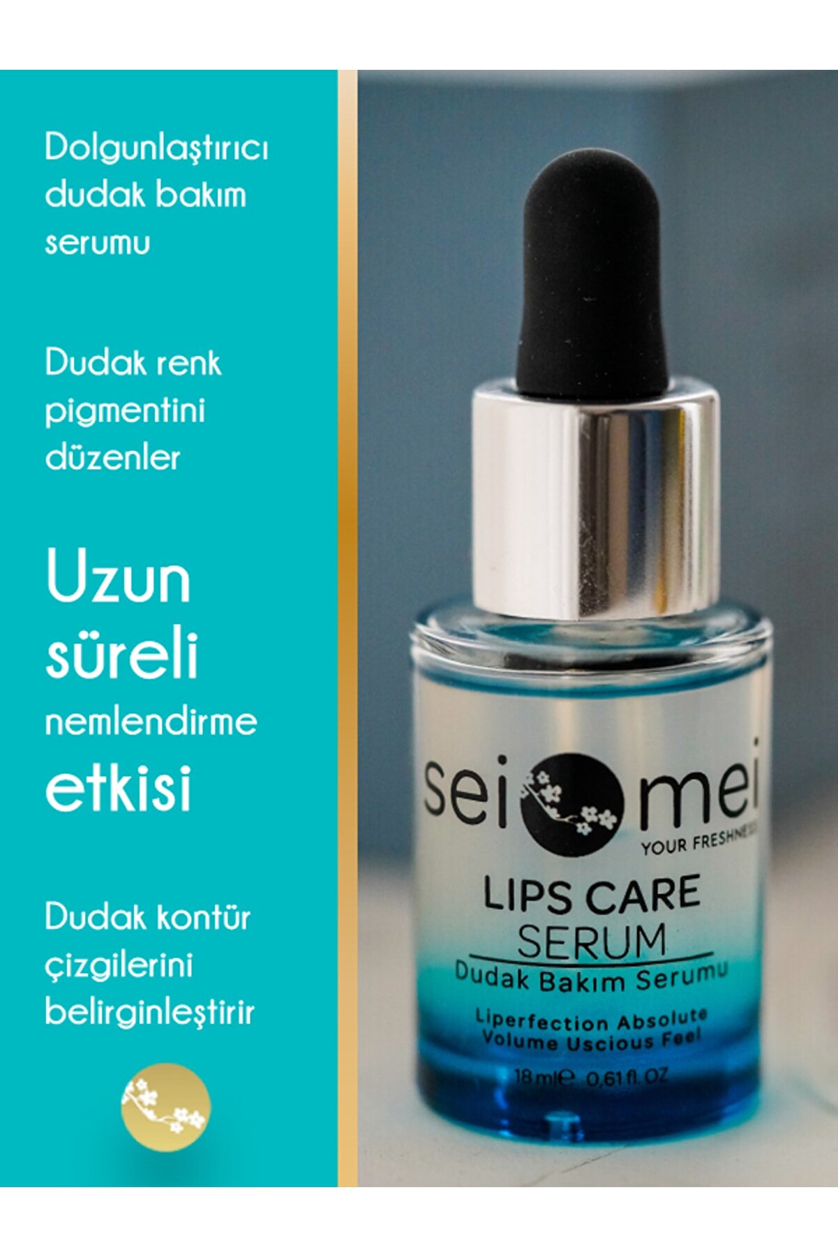 Sei Mei Lips Care Serum Dudak Bakım Serumu Dudak Nemlendiricisi Dudak