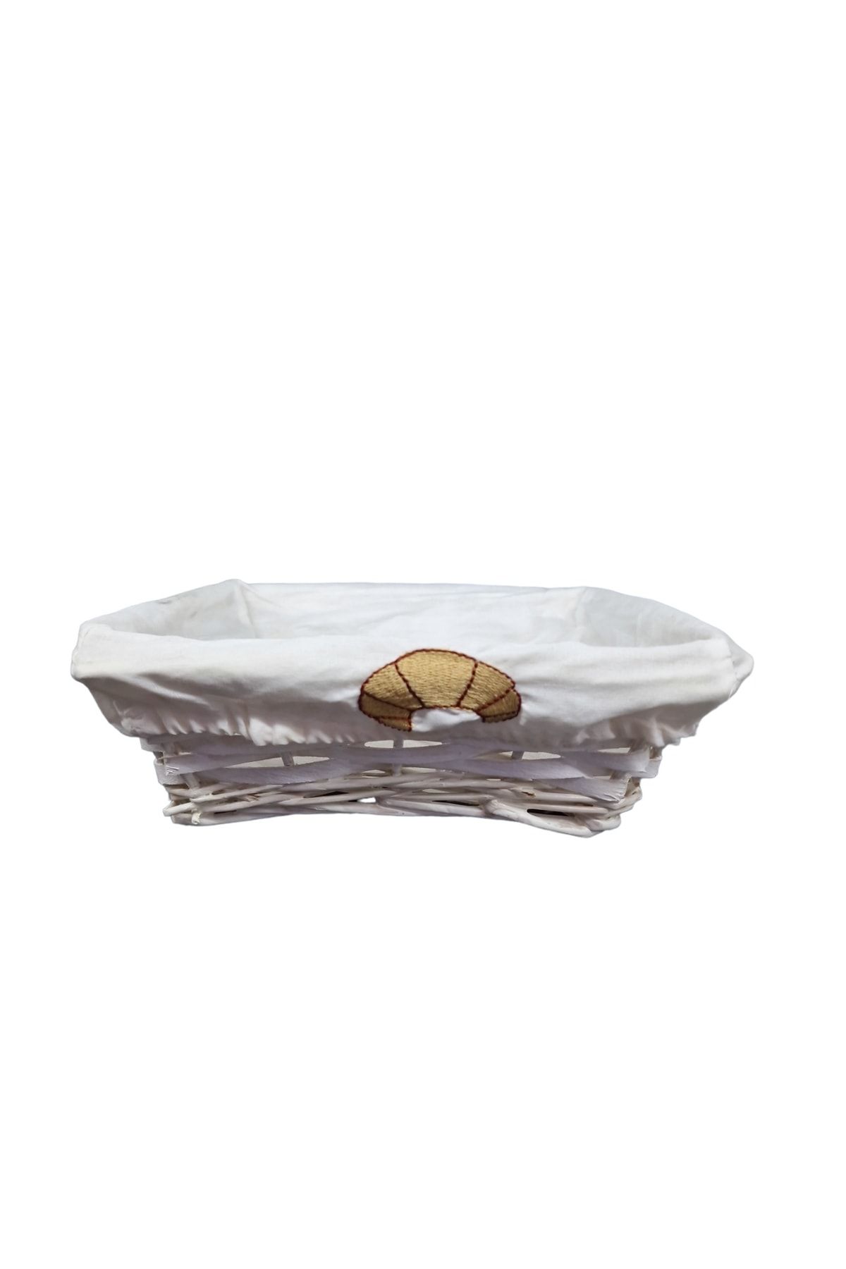 Matar Endüstriyel Mutfak Ekipmanları Beyaz Hasır Kare Bezli Ekmek Sepeti 22*22cm