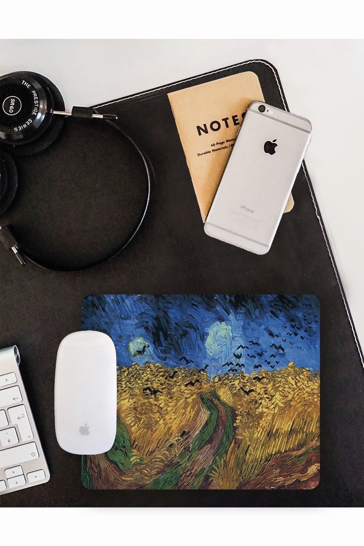 WuW Van Gogh Wheatfield With Crows Mouse Pad
