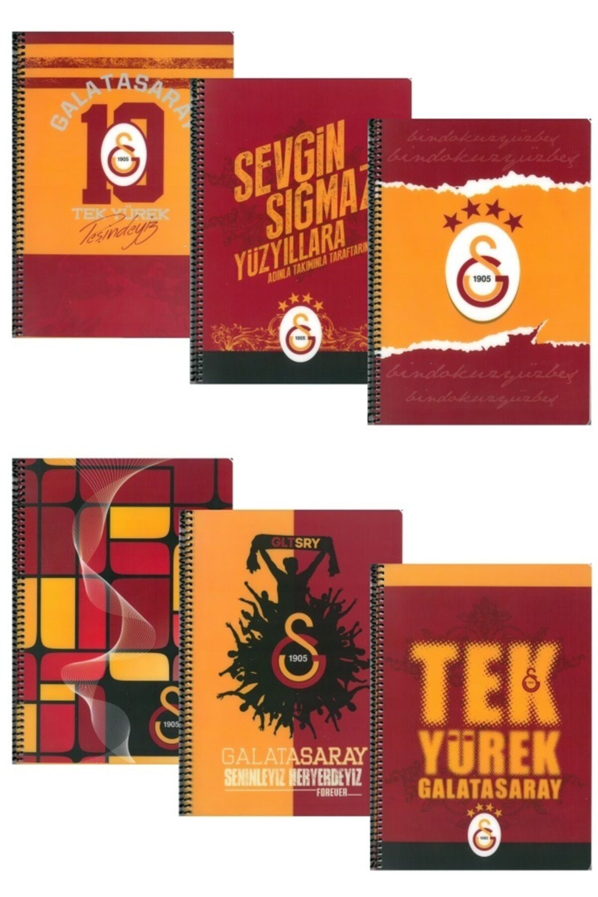 Galatasaray Defter A4 Spiralli 80 Yaprak Çizgili Plastik Kapak