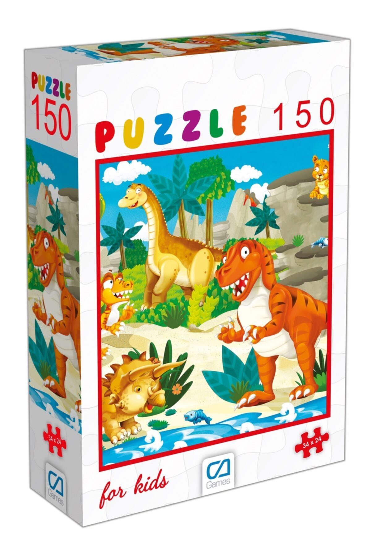 CA Games 150 Parça Dinazorlar Çocuk Puzzle