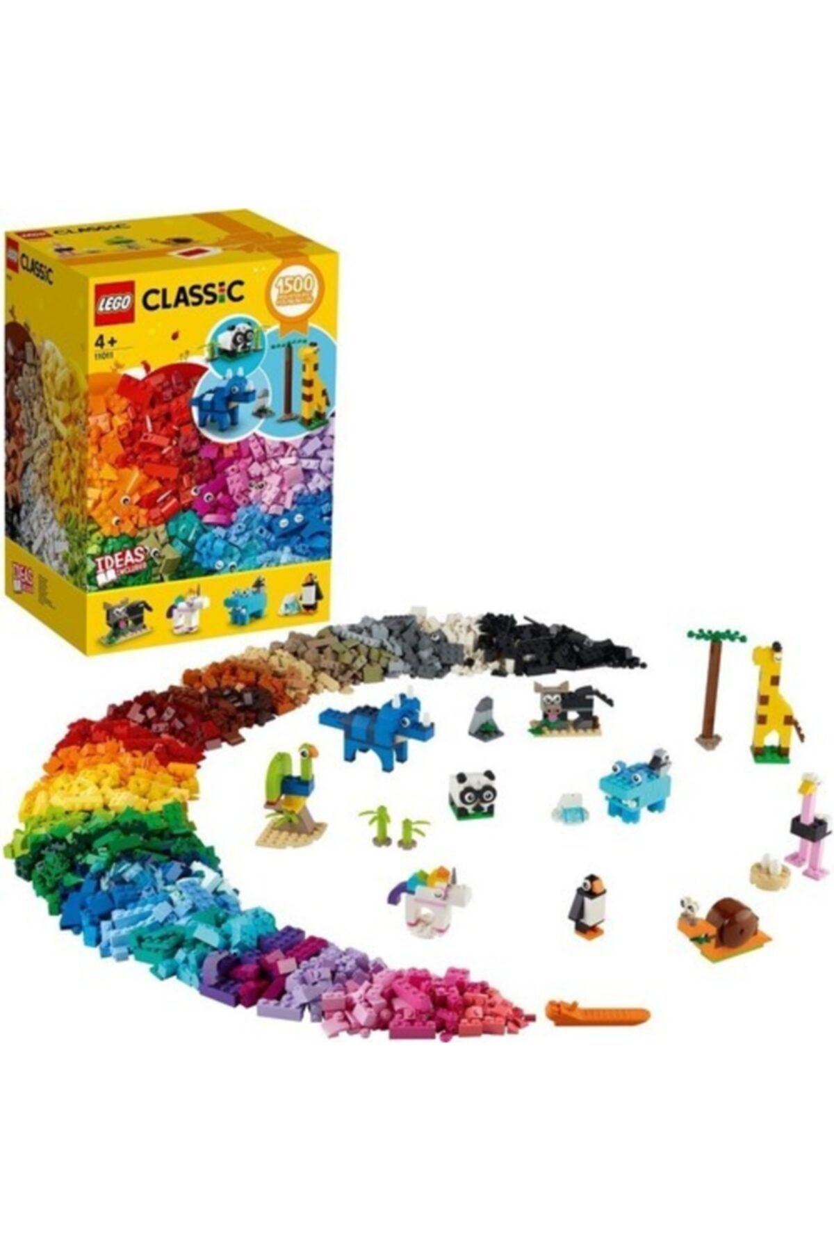 LEGO ® Classic 1500 Parçalık Yapım Parçaları Ve Hayvan Figürü Kutusu (11011) - Çocuk Oyuncak Yapım Se