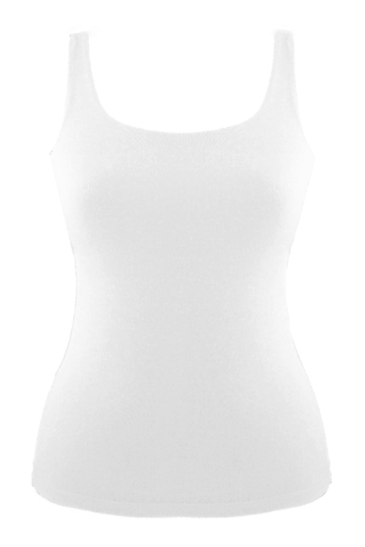Magic Form Kadın Penye Kumaşlı Dar Askılı Uzun Atlet Mf2021