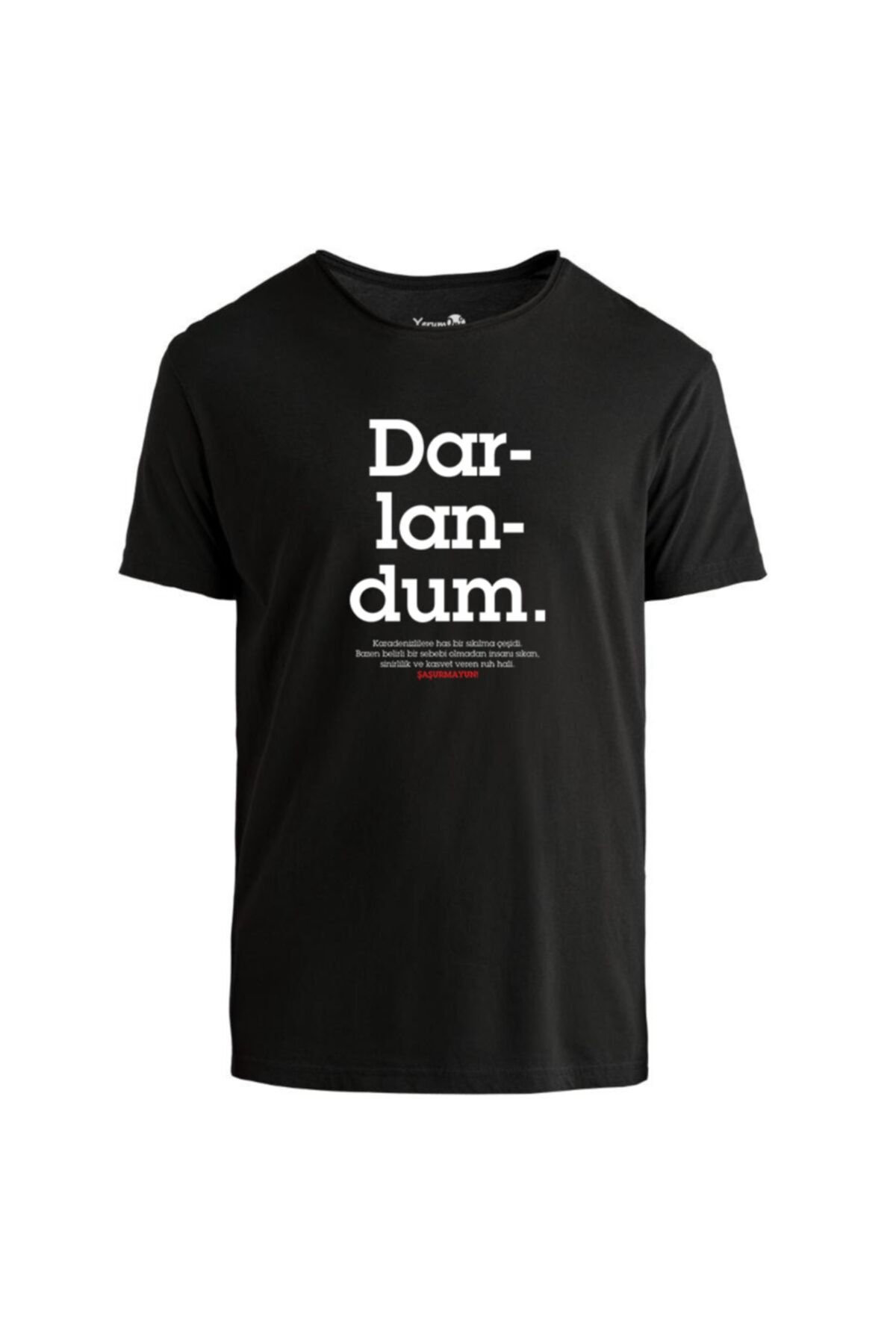 yerumoni Unisex Siyah Darlandum T-Shirt