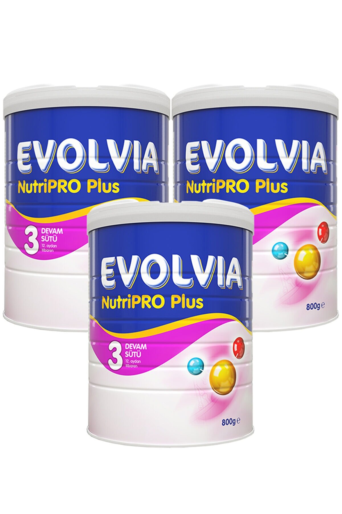Evolvia 3 Devam Sütü Nutripro Plus 800 gr X 3 Adet