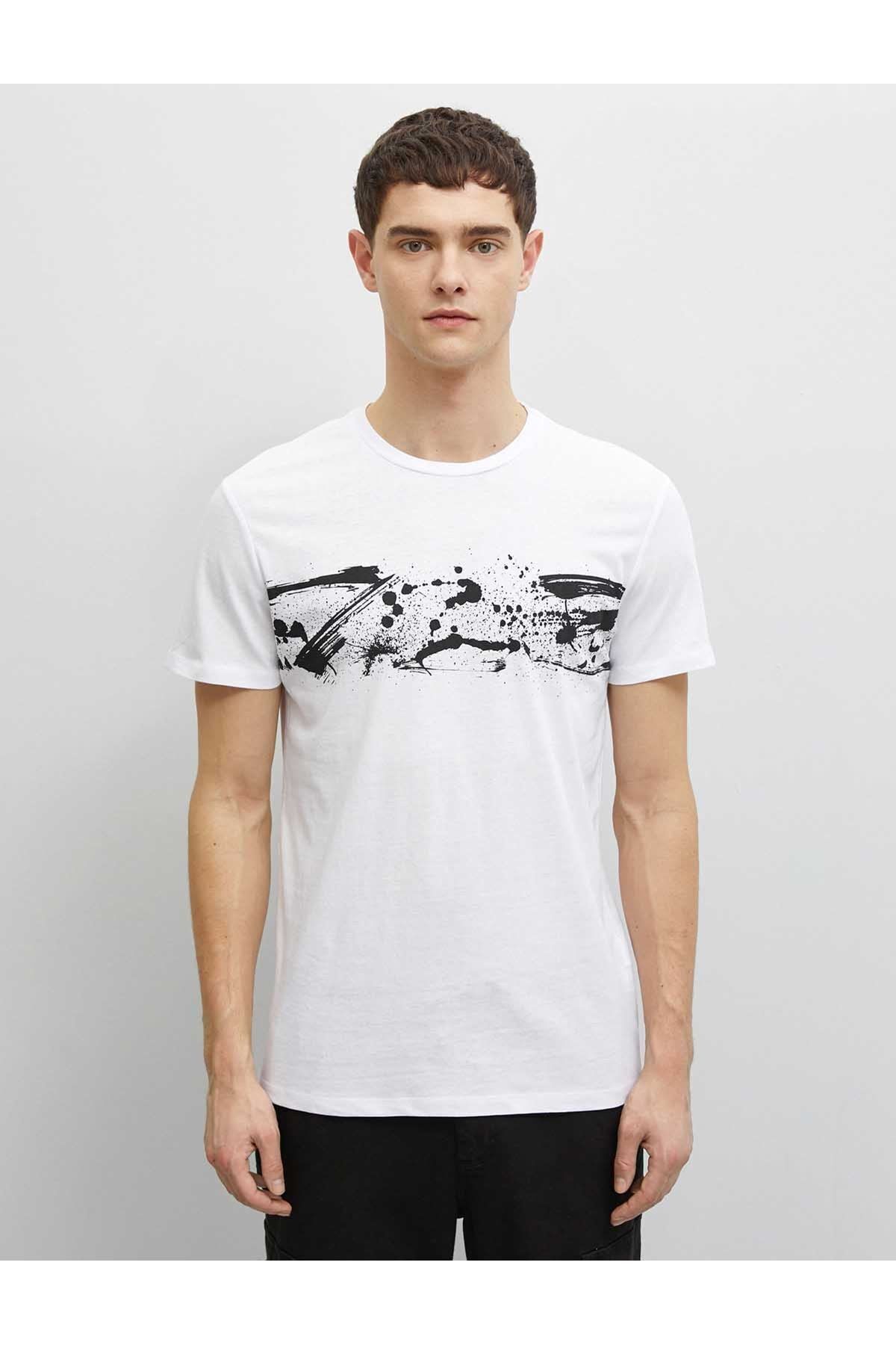 Koton Erkek Beyaz-81858 T-Shirt