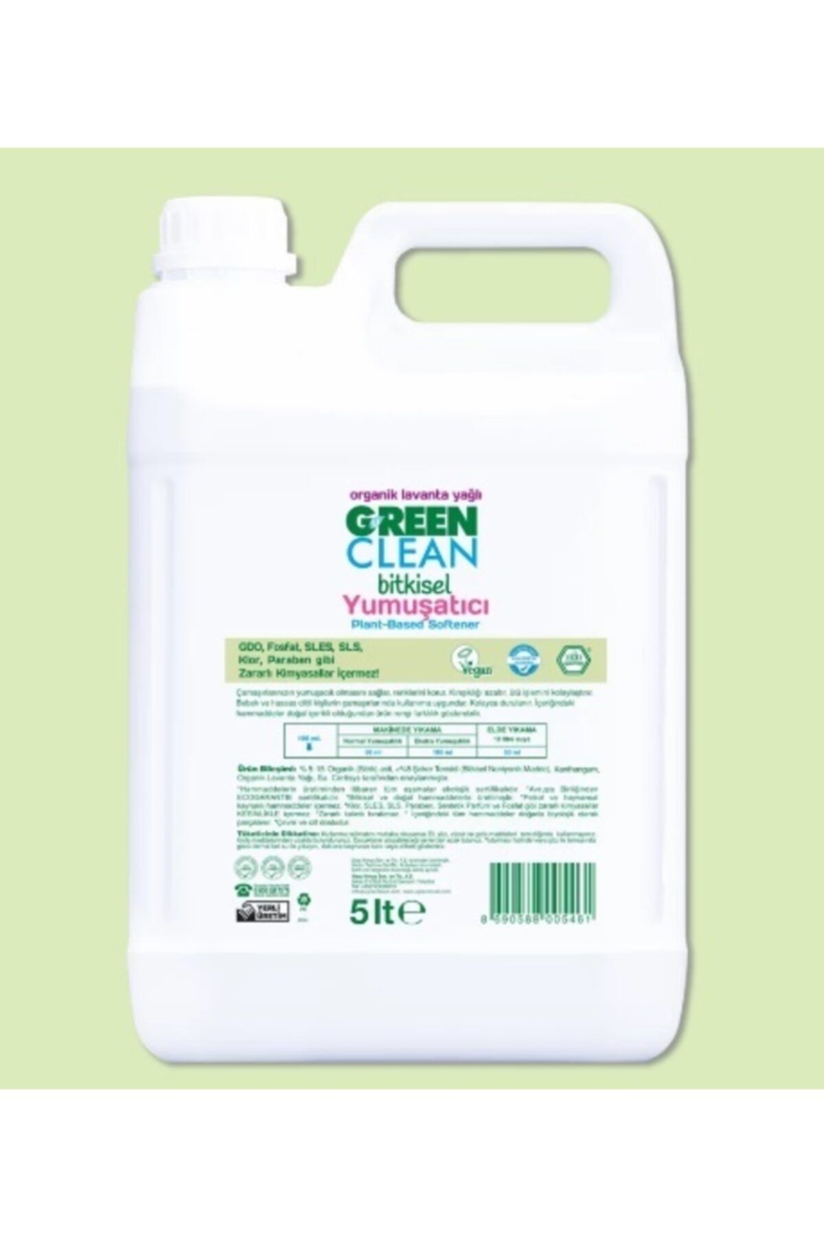 Green Clean Organik Lavanta Yağlı Bitkisel Yumuşatıcı (5000 Ml) Depo-e