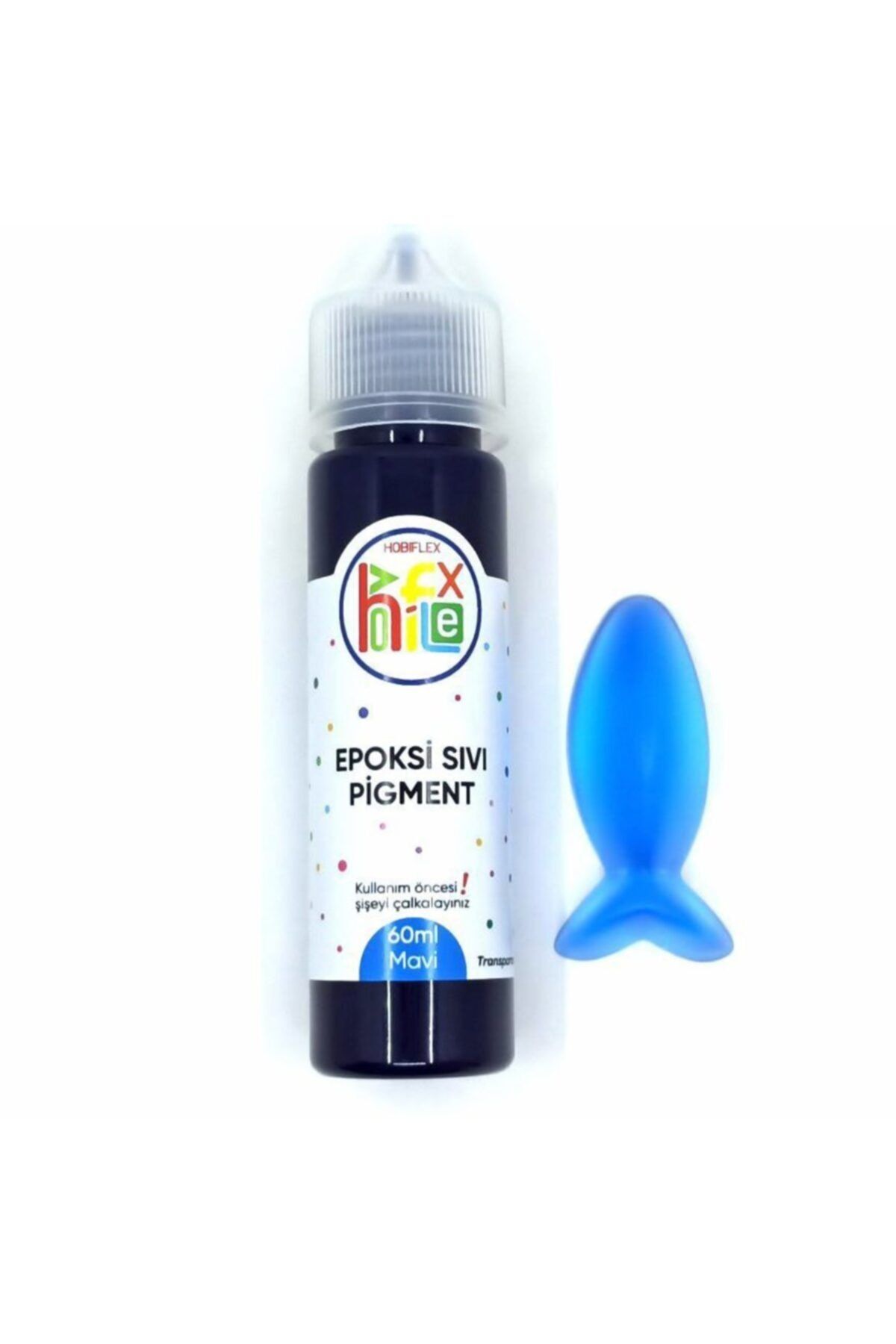 HOBİFLEX Epoksi Reçine Sıvı Pigment Boya Transparan 60 ml Mavi