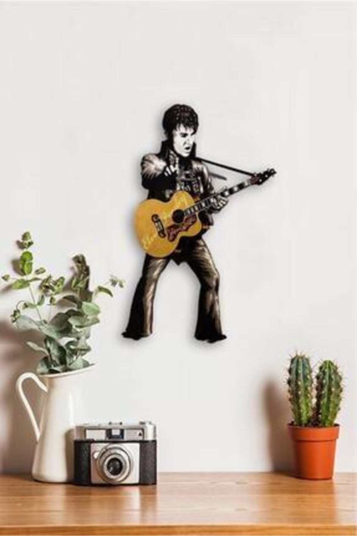 Sokaktaki Hediyem Elvis Presley Sallanır Sarkaçlı Duvar Saati