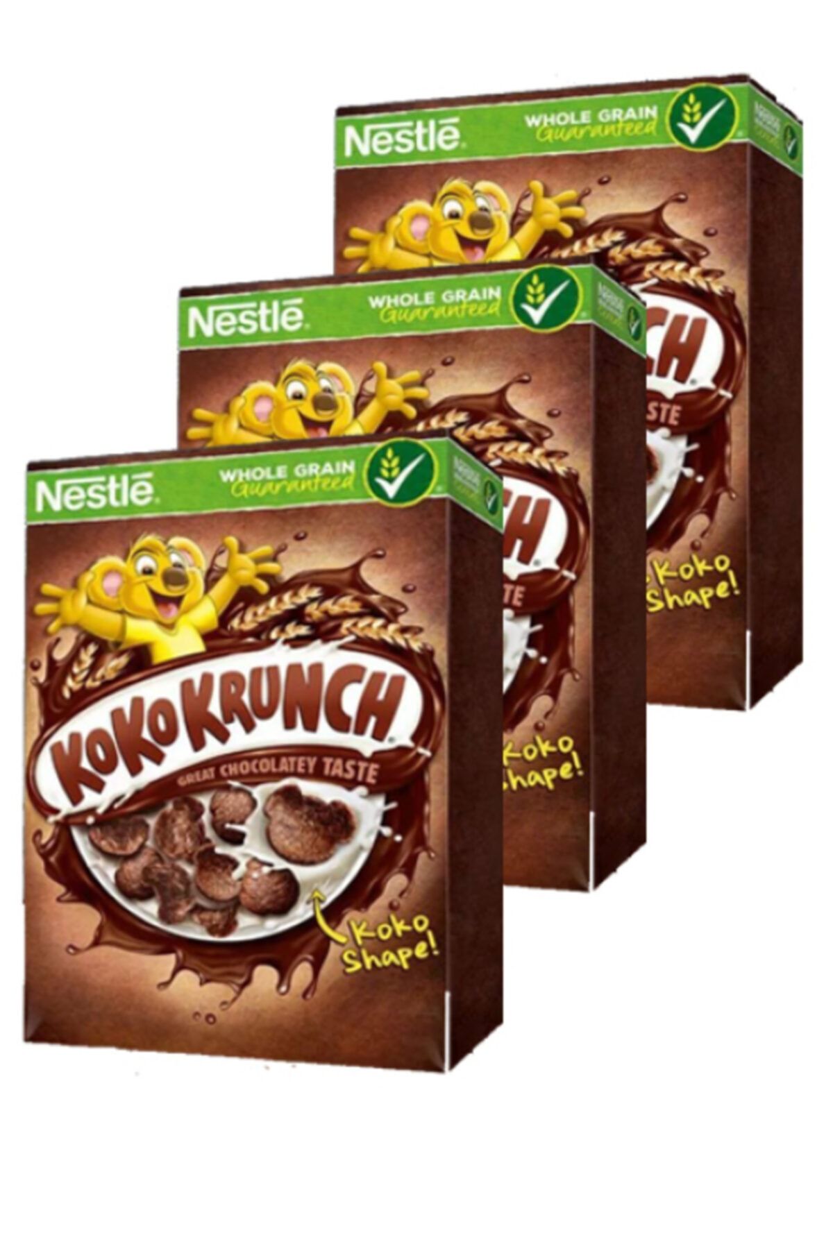 Nestle Koko Krunch Kakaolu Tam Buğday Ve Mısır Gevreği 400 Gr X 3