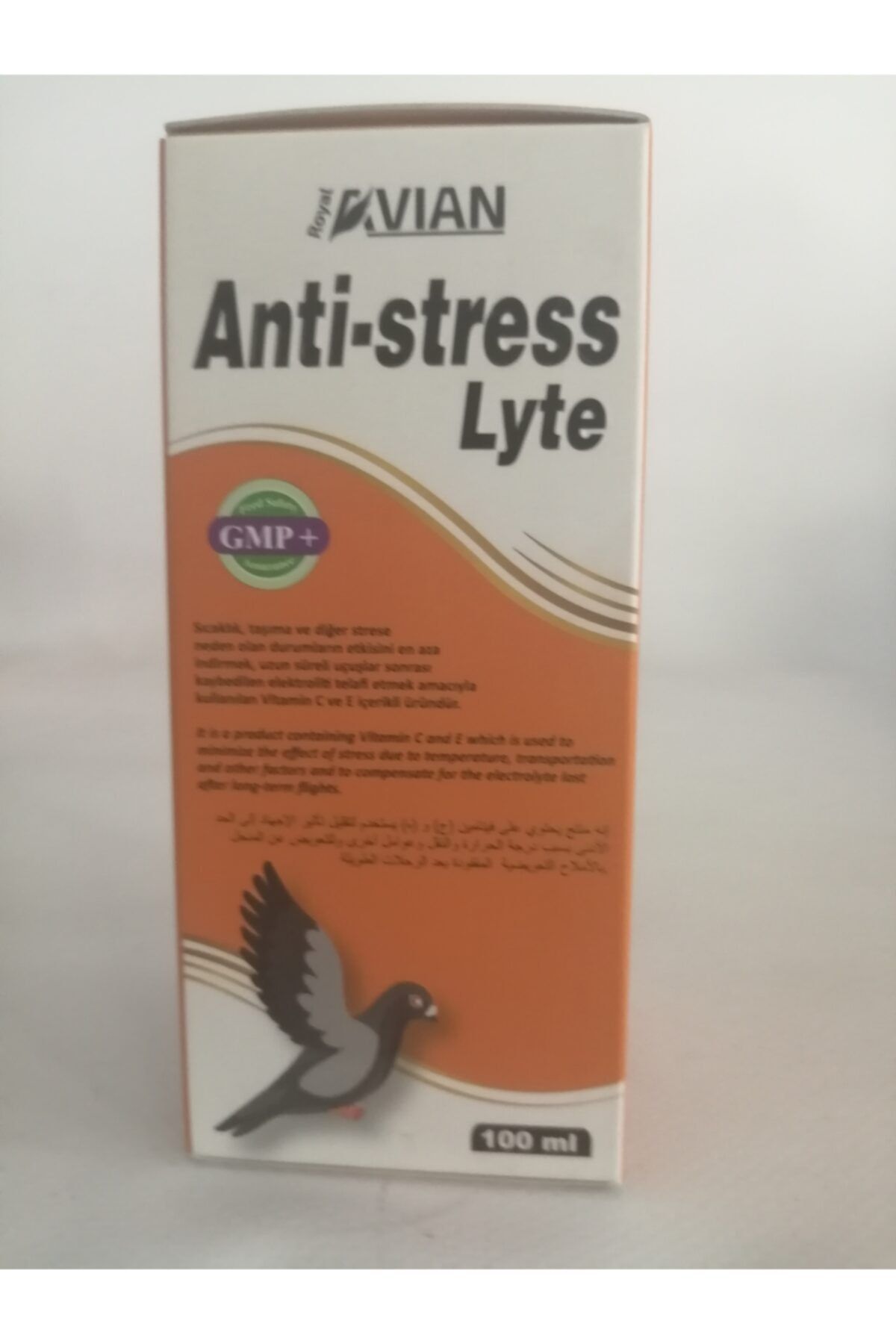 Royal İlaç Anti Stress Lyte 100 Ml. Güvercin Ve Kafes Kuşlarında Stress Elektrolit