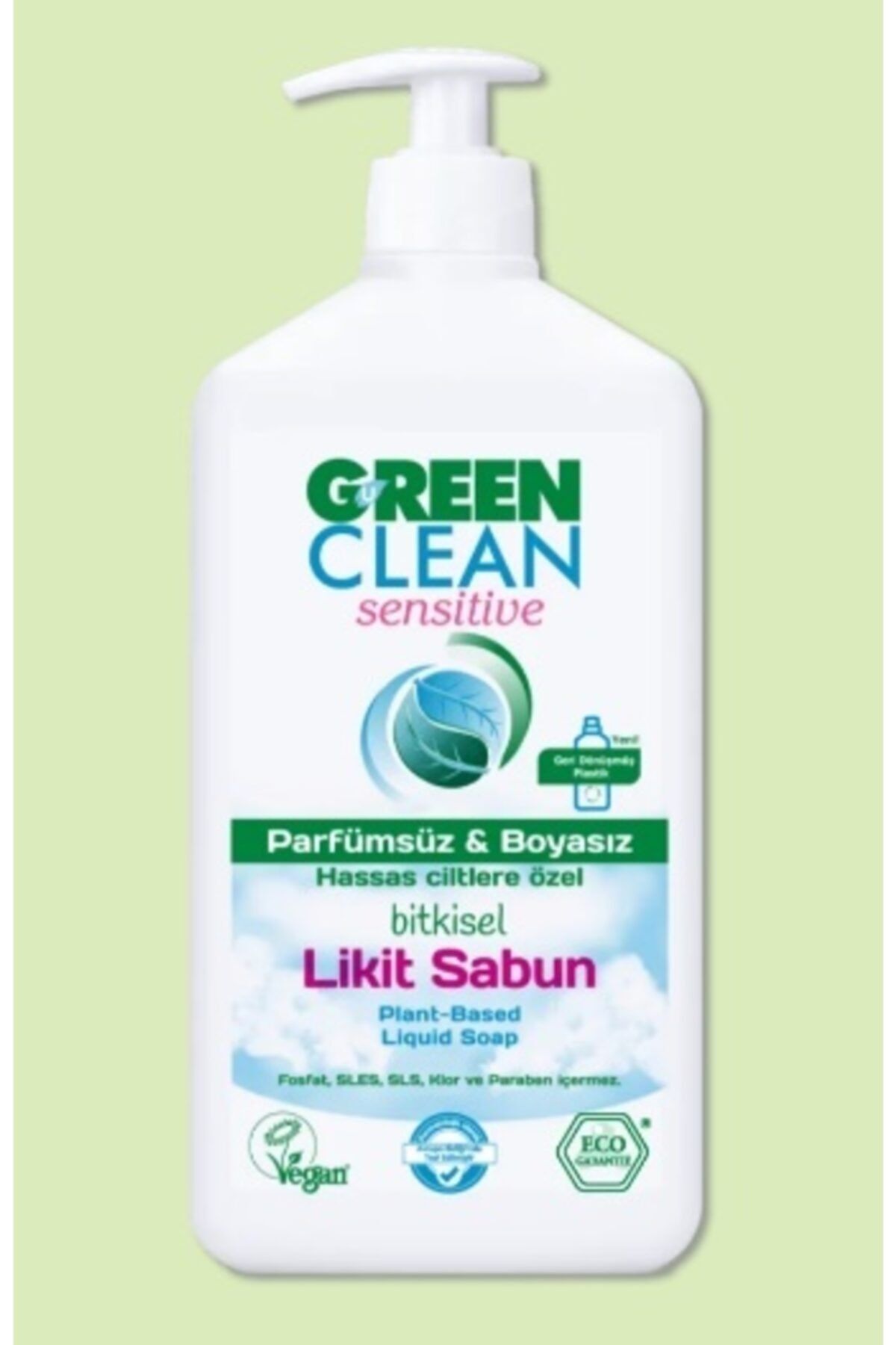 Green Clean Organik Portakal Yağlı Bitkisel Likit Sabun Parfümsüz&boyasız (500 Ml)