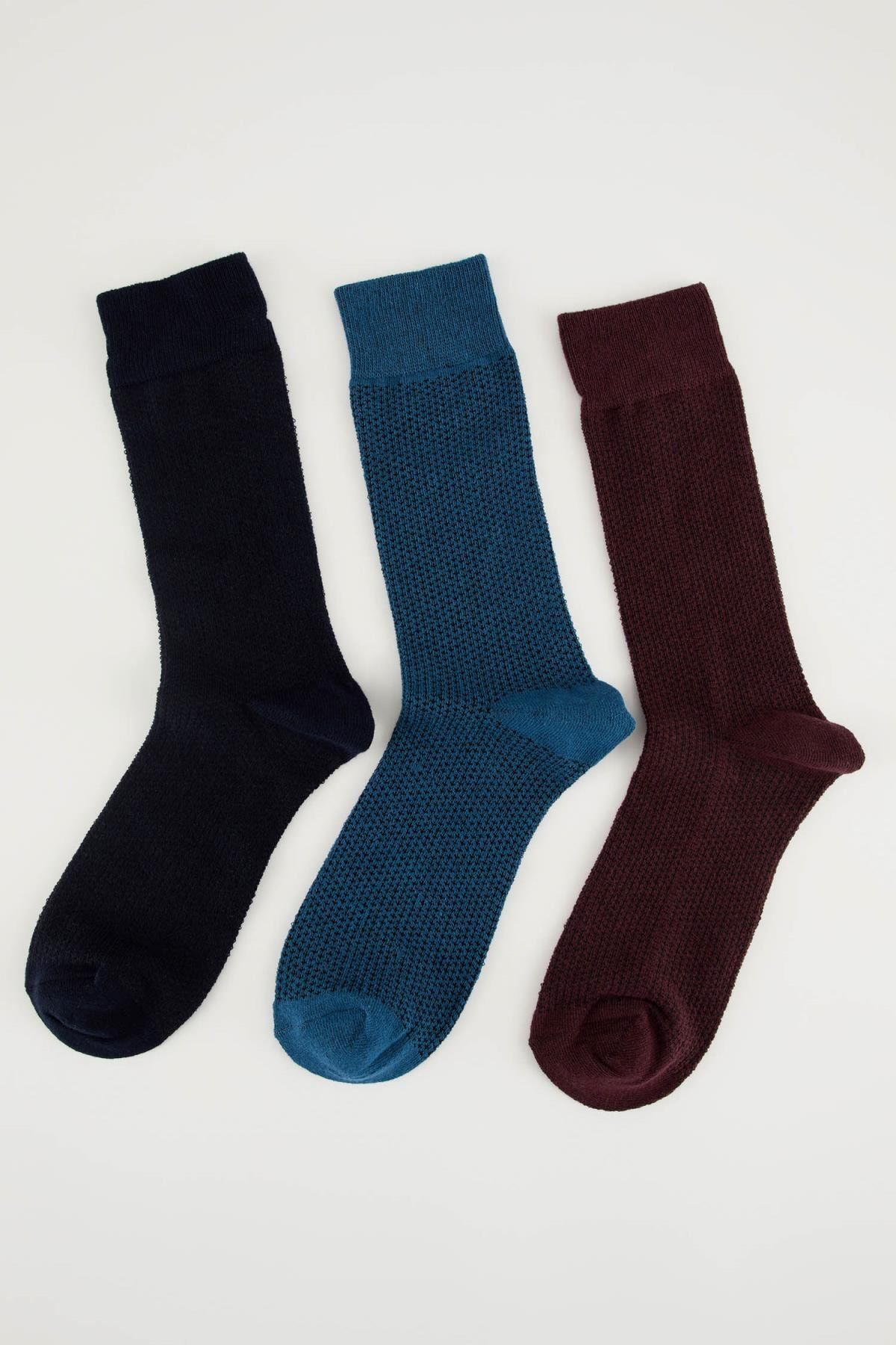 Defacto Erkek Çok Renkli Soket Çorap 3'Lü L5919AZ21SP