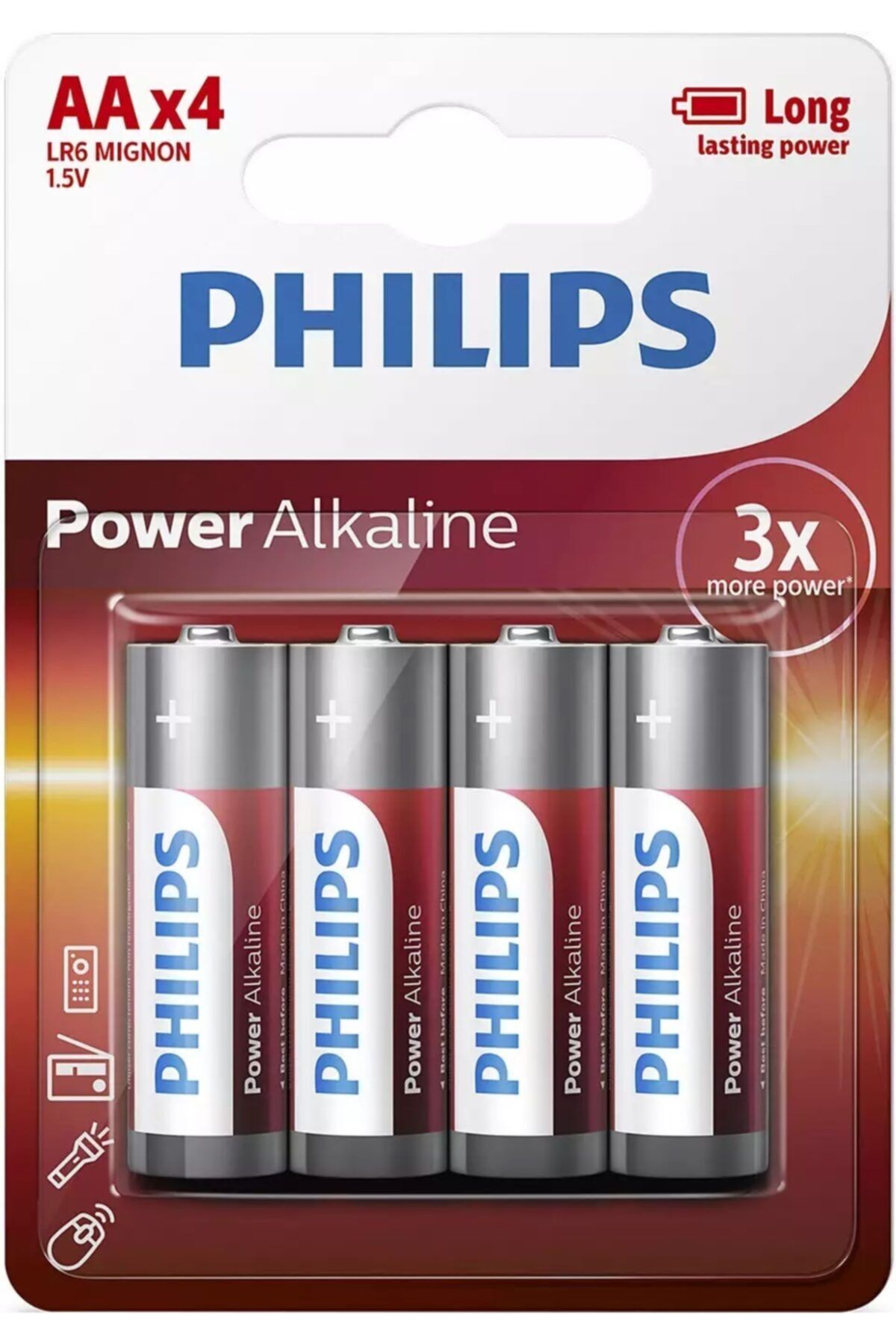 Philips Power Alkalin AA X4
