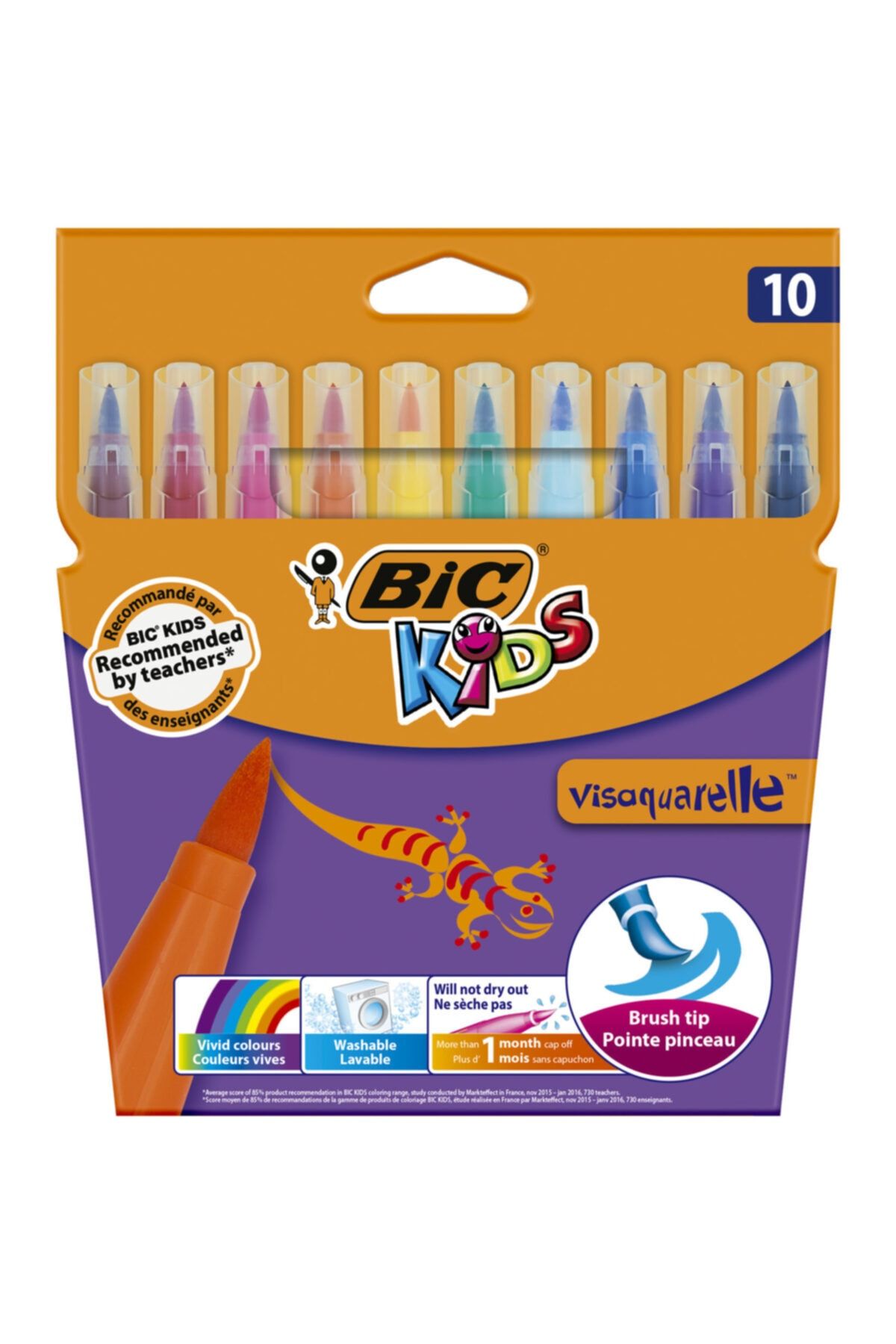 Bic Bıc Kids Visaquarelle Fırça Uçlu Boya Kalemleri 10'lu Kutu