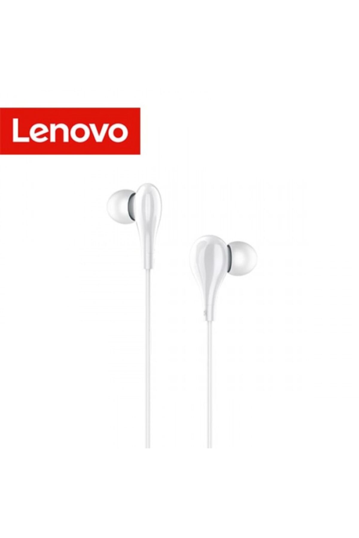 LENOVO Hf160 3,5mm Jack Kablolu Mikrofonlu Kulaklık Beyaz