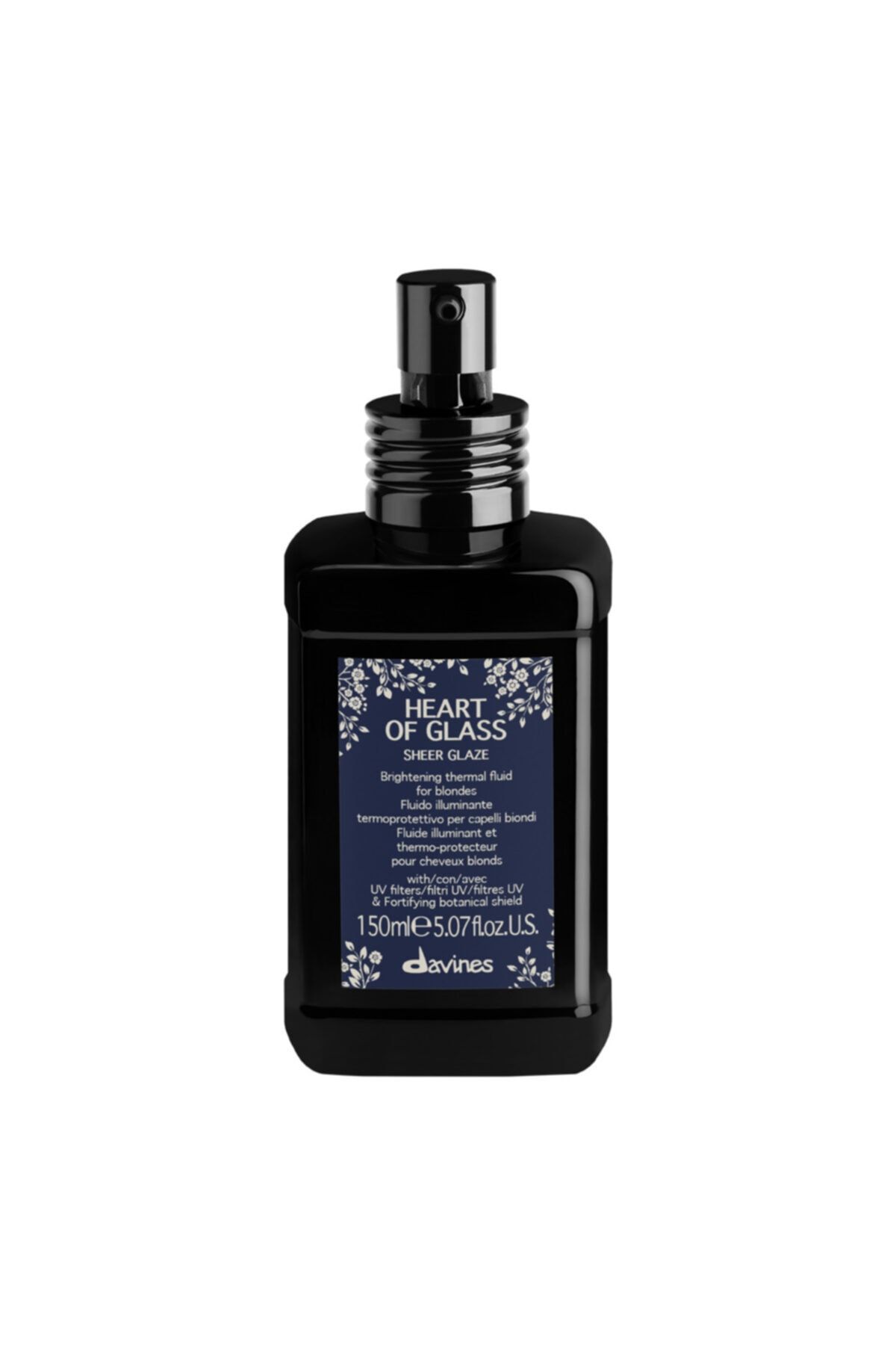 Davines Heart Of Glass Sheer Glaze - Sarı Saçlar Için Parlatıcı Termal Sprey 150 ml