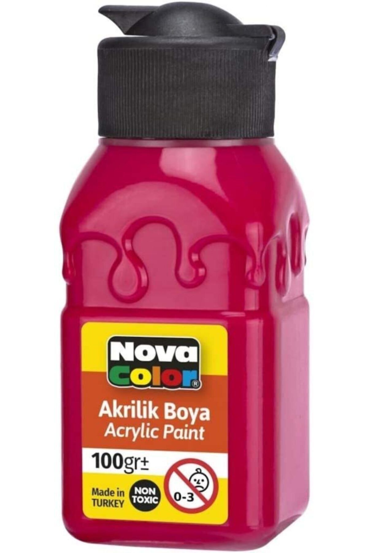 nova color Akrilik Boya Şişe 100 Cc Kırmızı Nc-2011